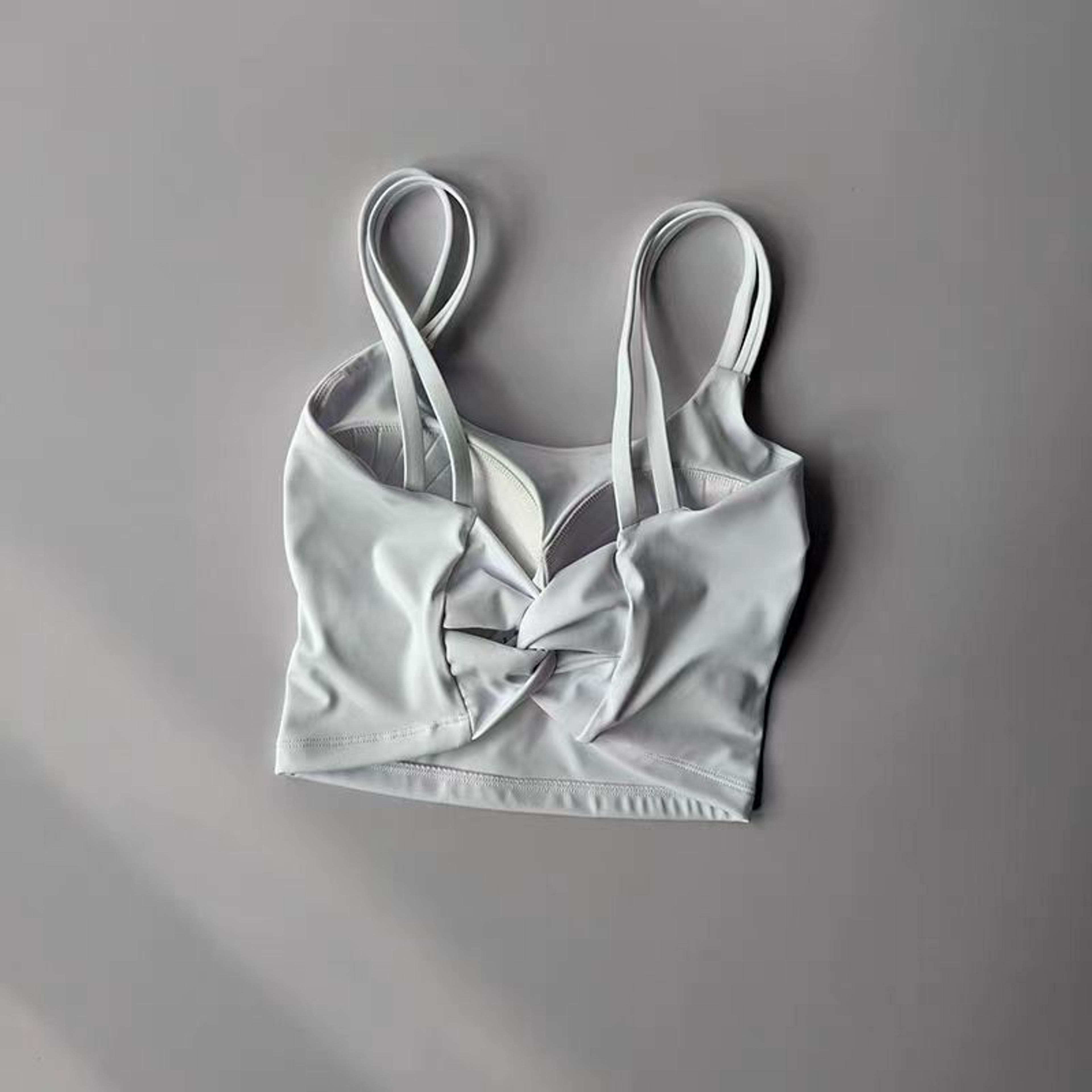 Womens Sports Bras Fitness Top Yoga Bra With Push Up Fixed Pad Sexy Lingerie Running Vest Back Knot 9