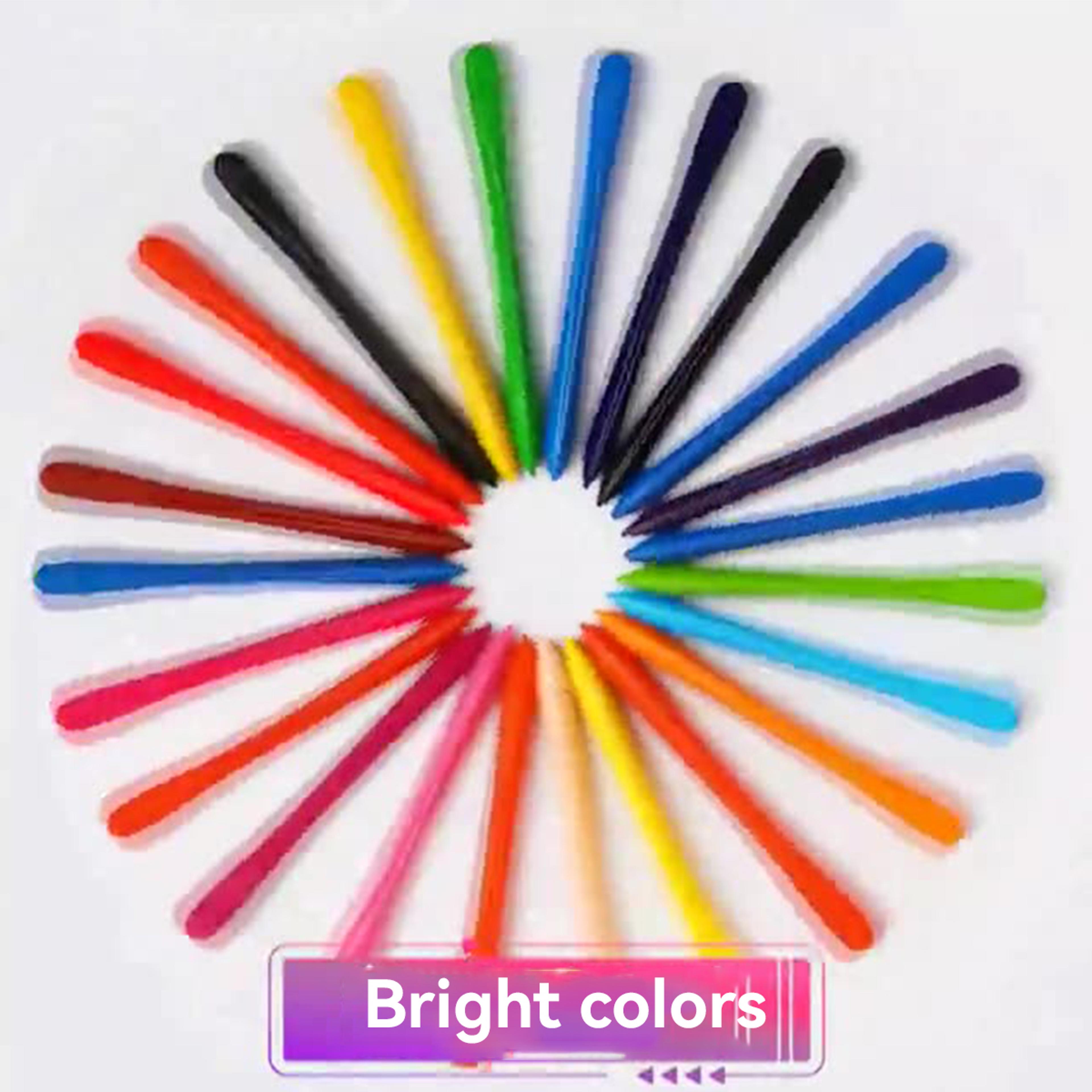 Colors Nondirty Hand Plastic Crayons Washable And Erasable Color Crayons Childrens Painting School  5