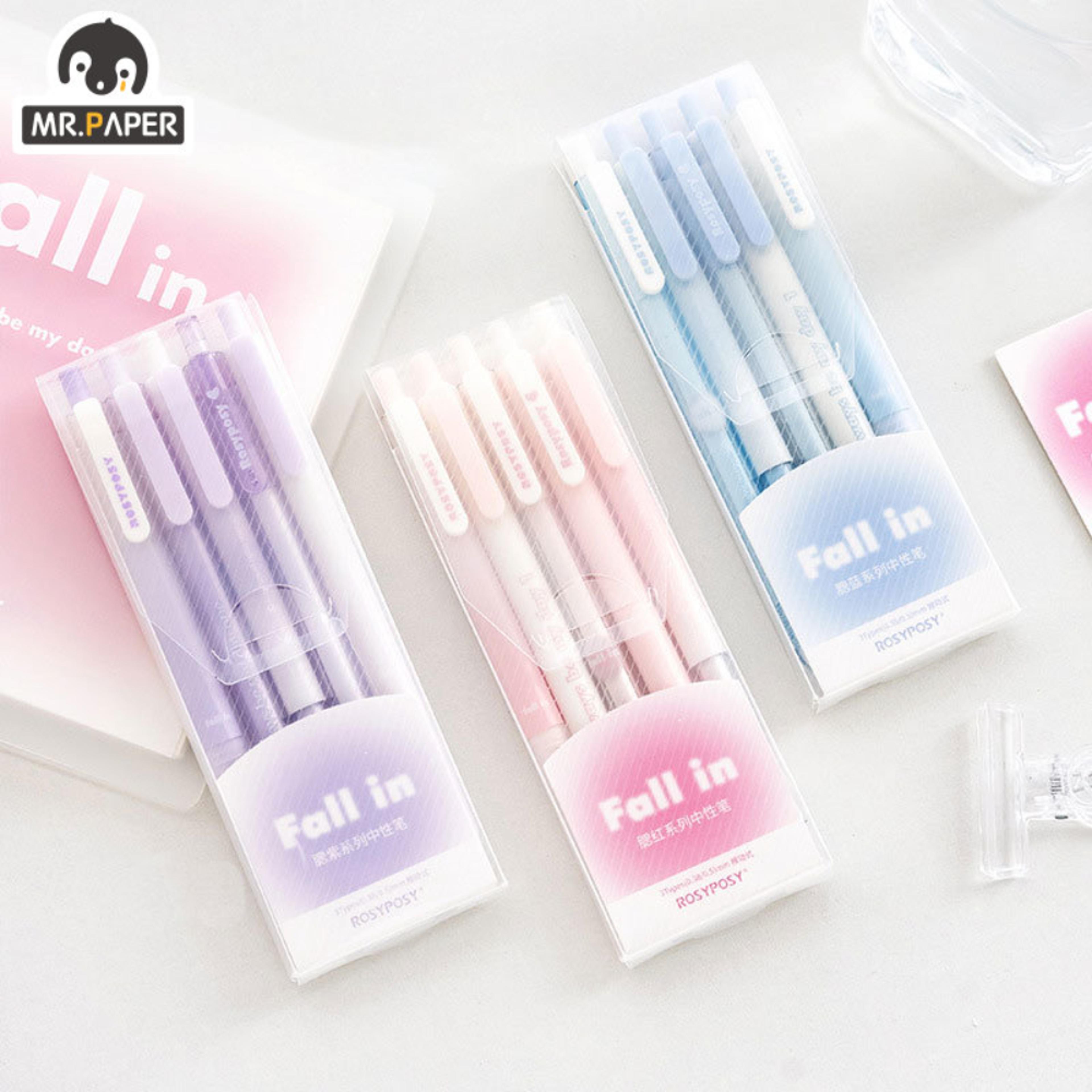 gradient gel pen set, hand account good-looking pen, pen for student stationery supplies, office accessories