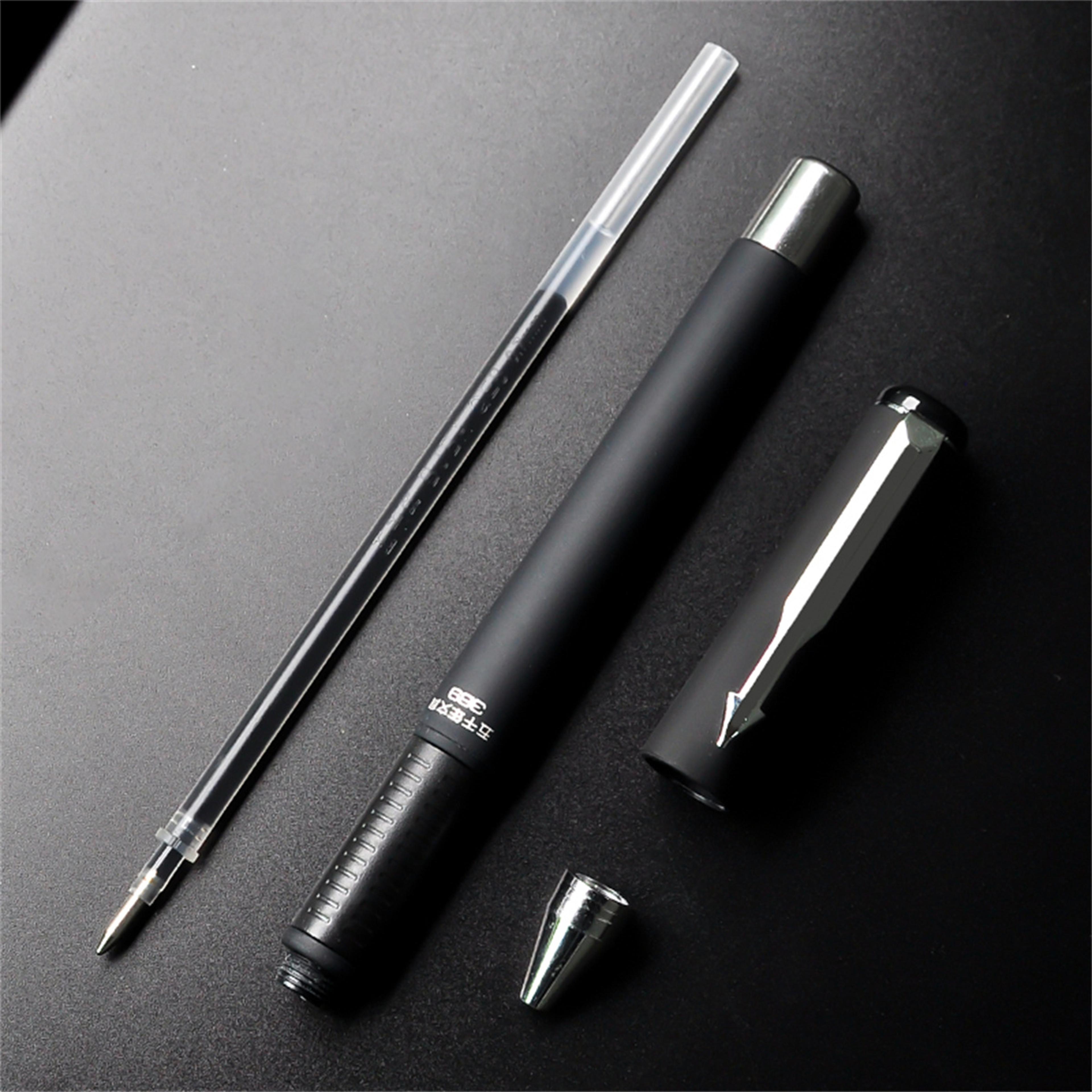 Ballpoint Pen Frosted Titanium Steel Large Capacity NeutralPen Super Smooth Writing Pen For Student 5