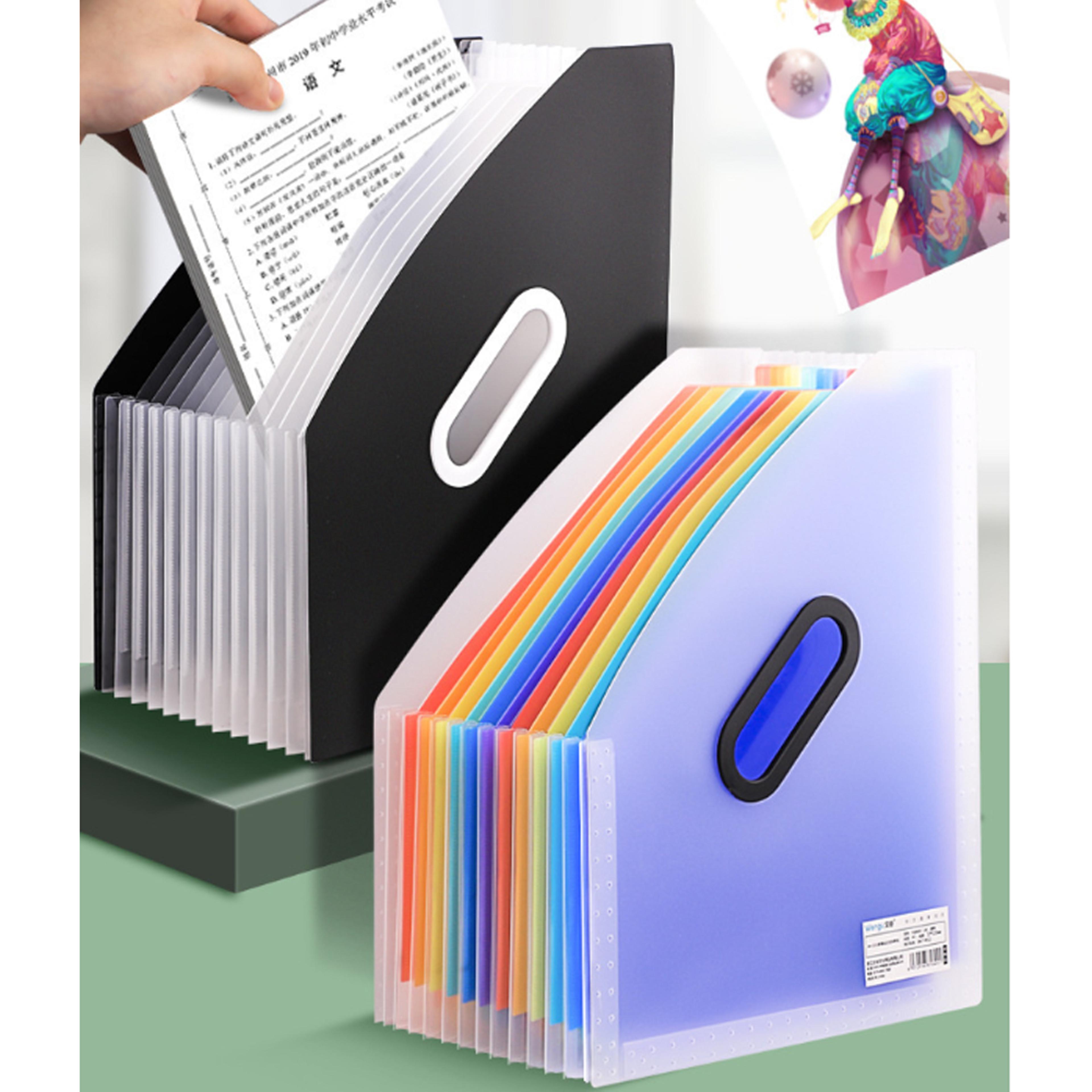 Vertical Portable Folder Expandable Organ Bag Multilayer Student Paper Organizer For Office Files A 1