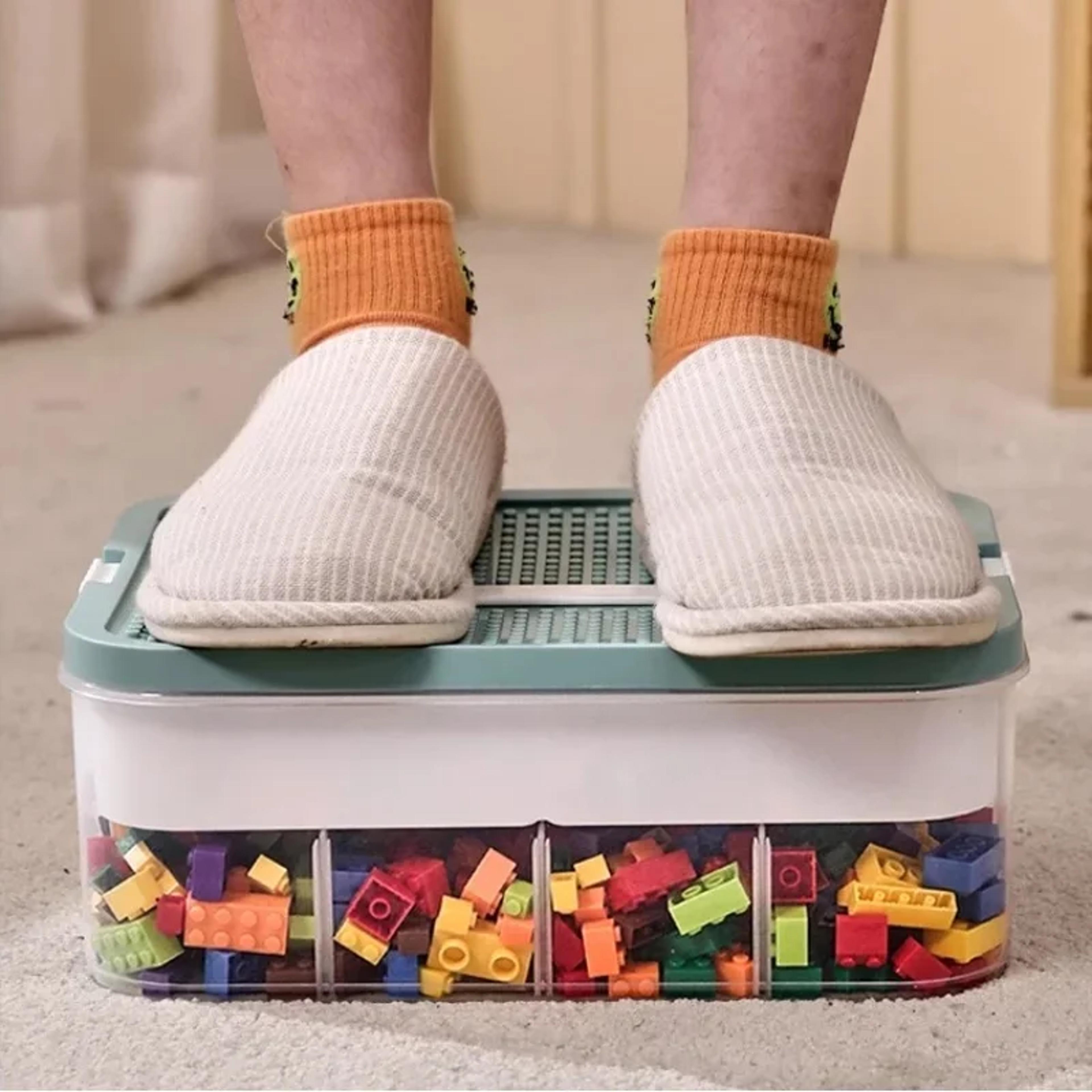 Plastic Lego Storage Box For Kids Jigsaw Puzzle Organizer Building Block Container Kidroom Toy Sort 5