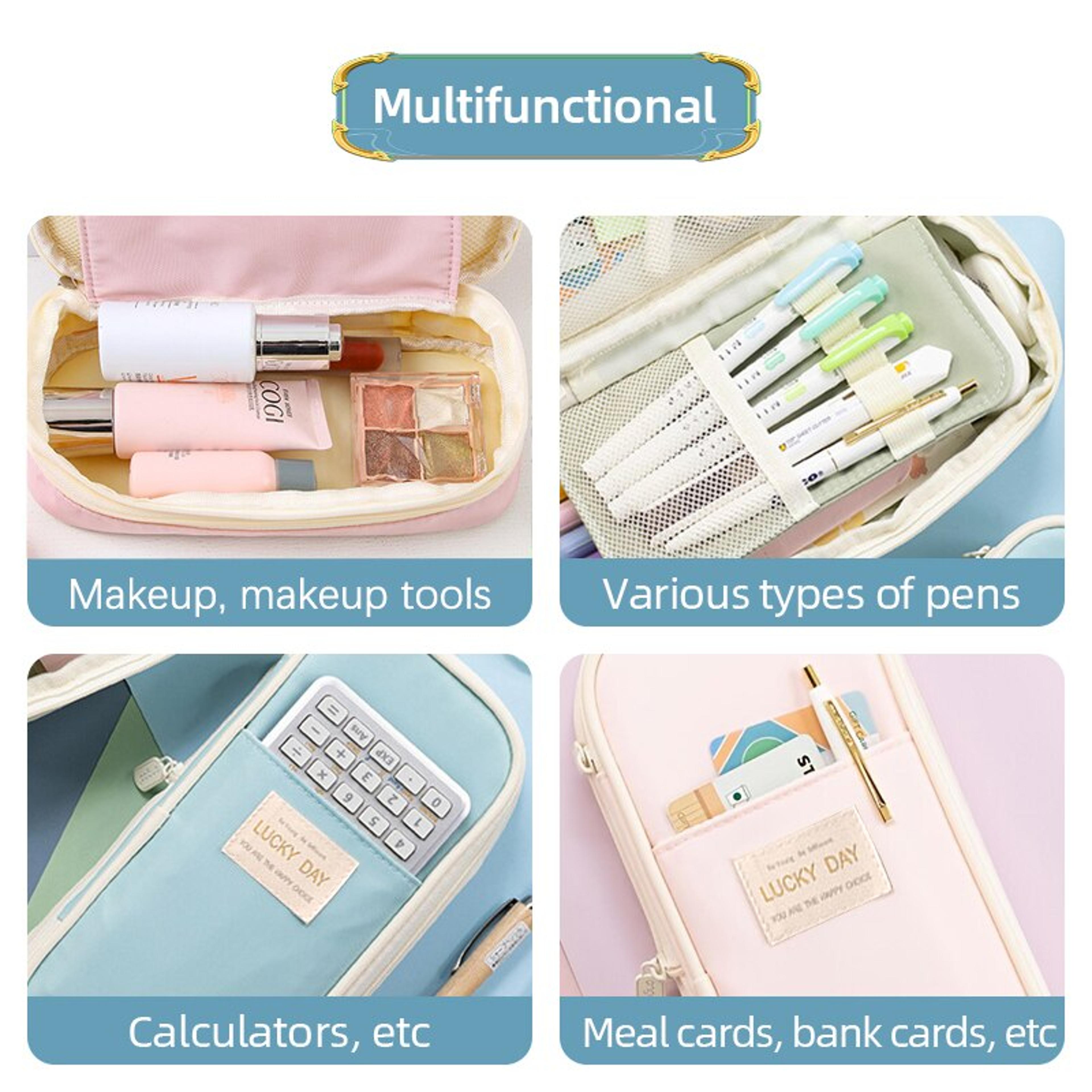 Big Capacity Pencil Pen Case Office College School Organizer Large Storage Bag Pouch Holder For Tee 5