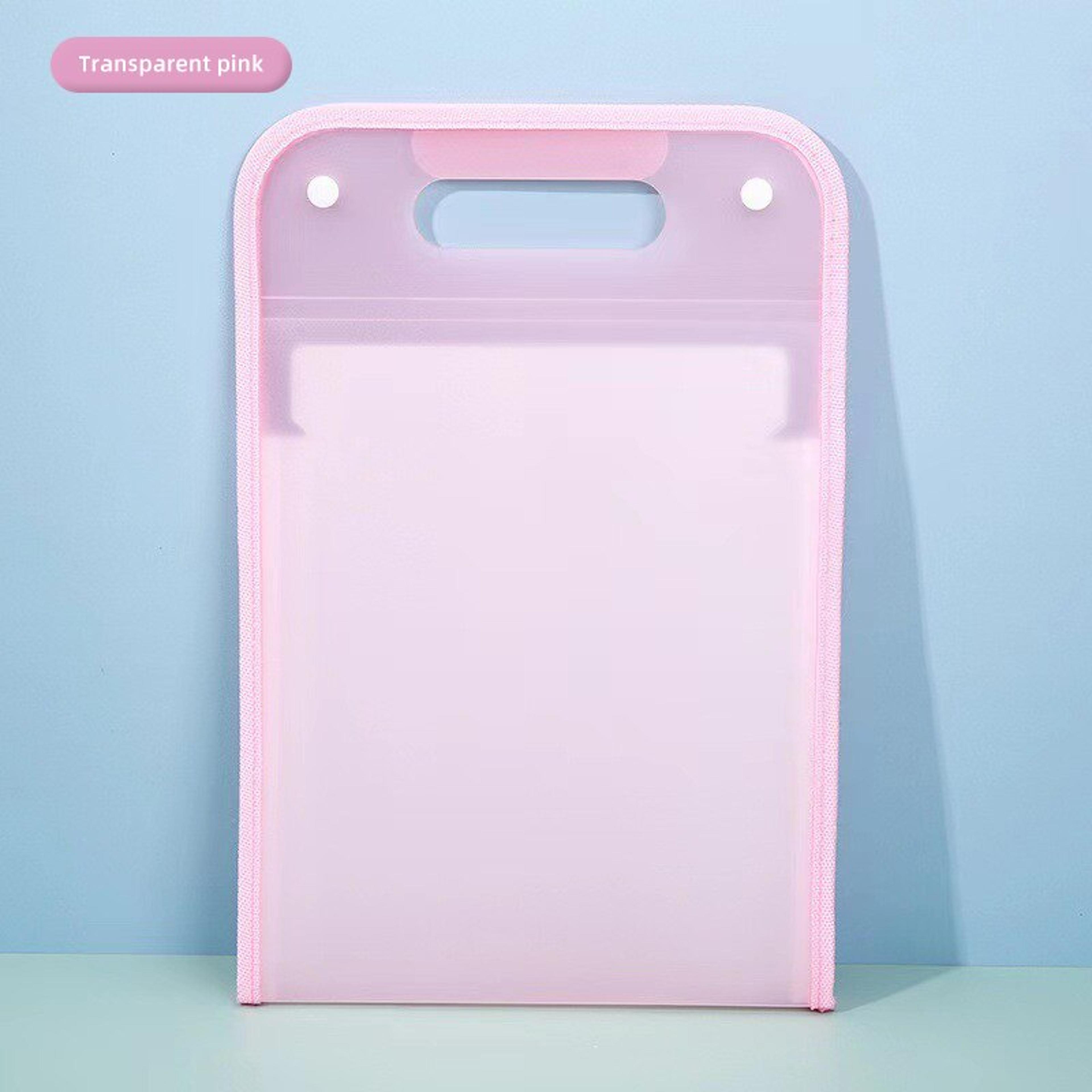 Pocket File Folders Portable A4 Letter Size Macaron Color Accordion Document Organizer For Office C 6