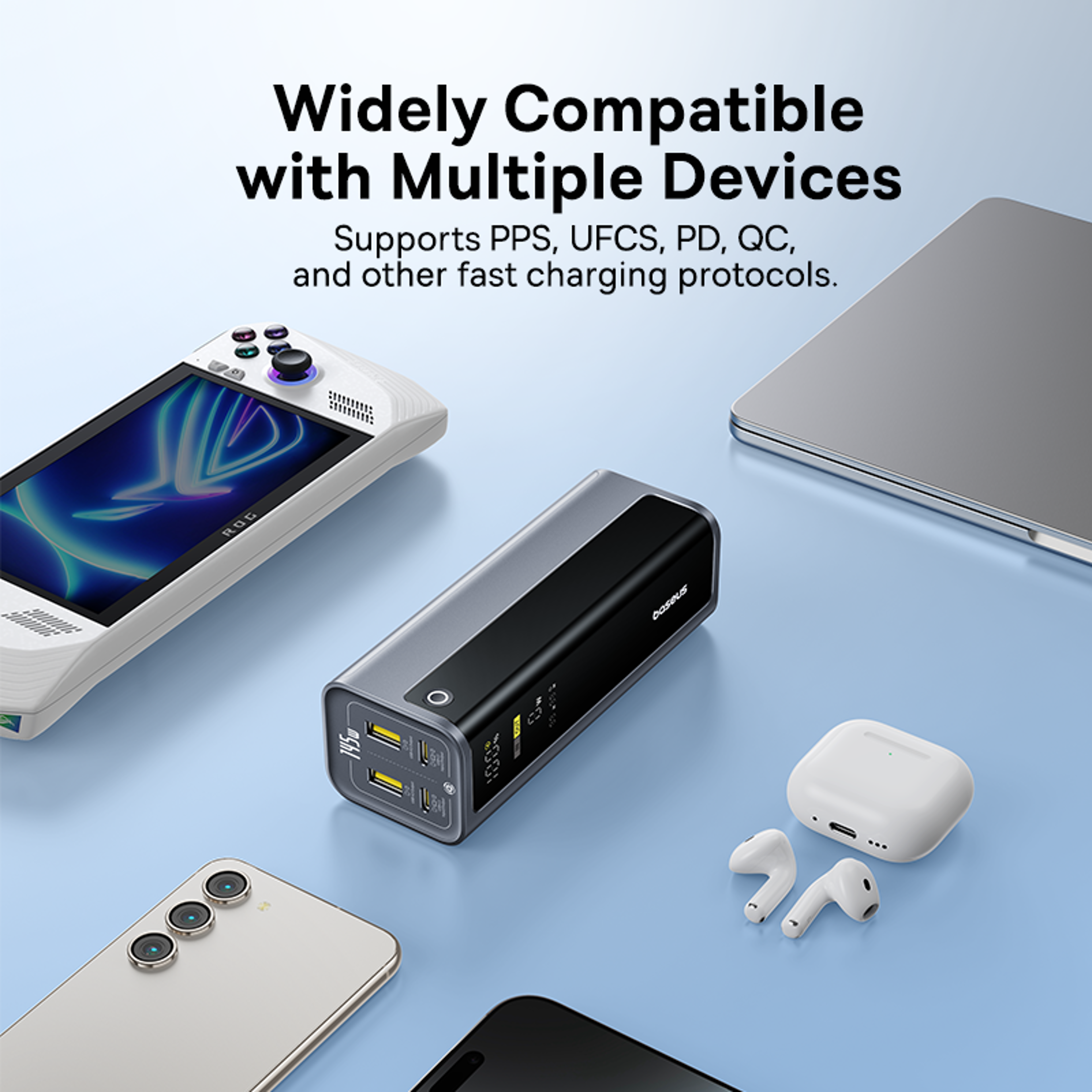 Power Bank Dual USB A  USB C PD  Fast Charging Portable PowerBank For Laptop Phone And Steam 5