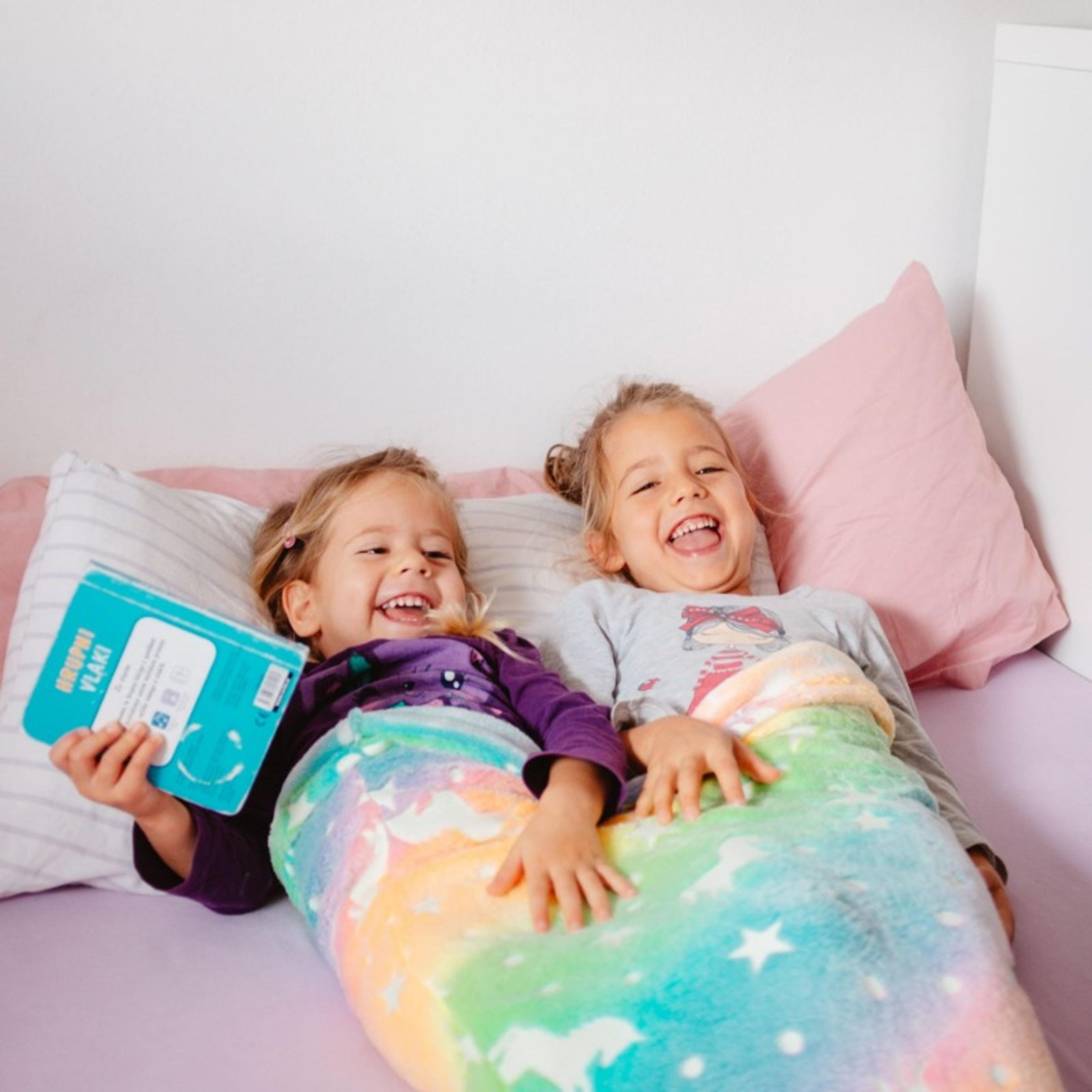 New Night Glow Mermaid Tail Blanket Soft Flannel Fleece Wearable Companion Cute Kids Blankets All S 2