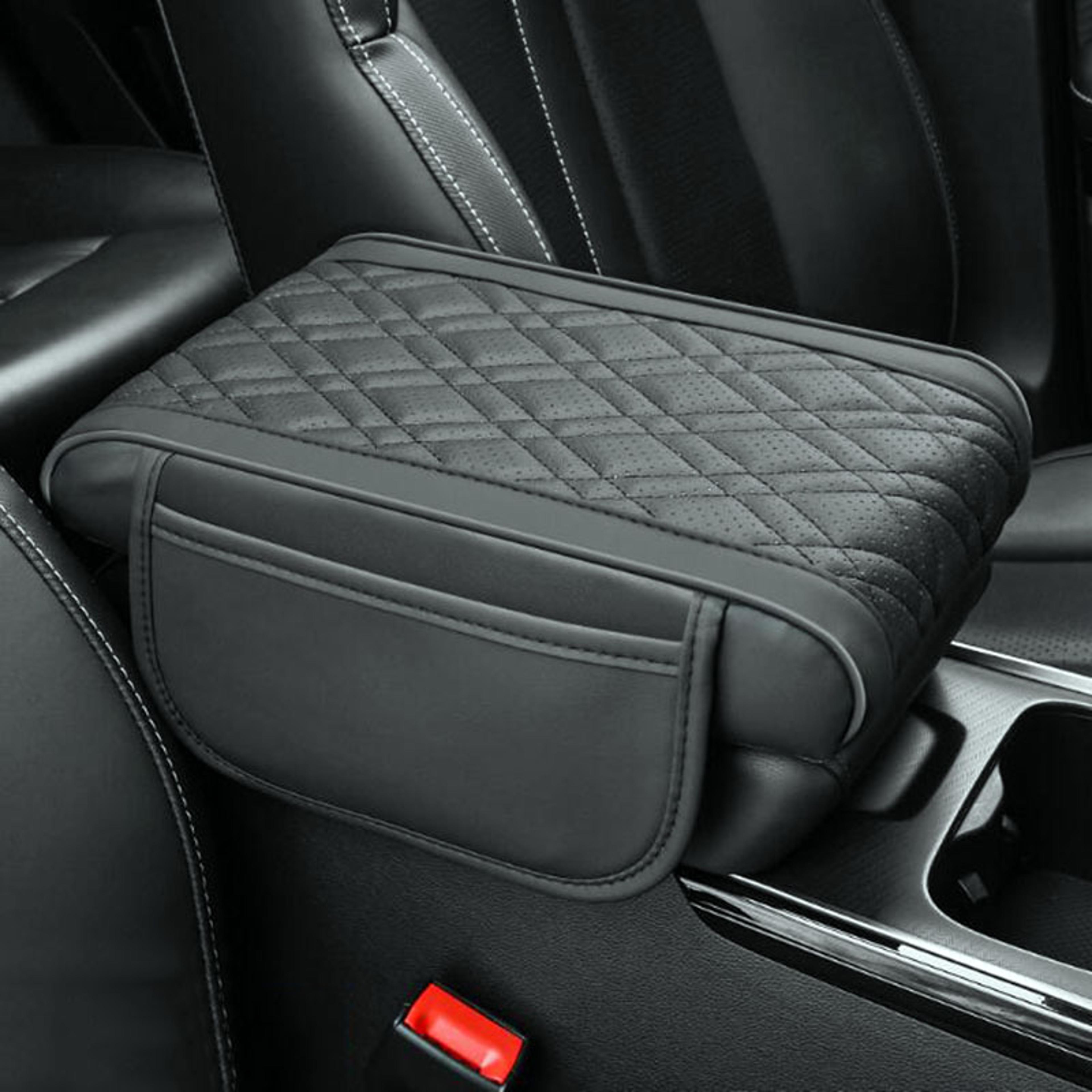 Universal Car Armrest Box Pad Leather Elastic Sponge Height Pad Side Storage Bag Center Armrest Cus 0
