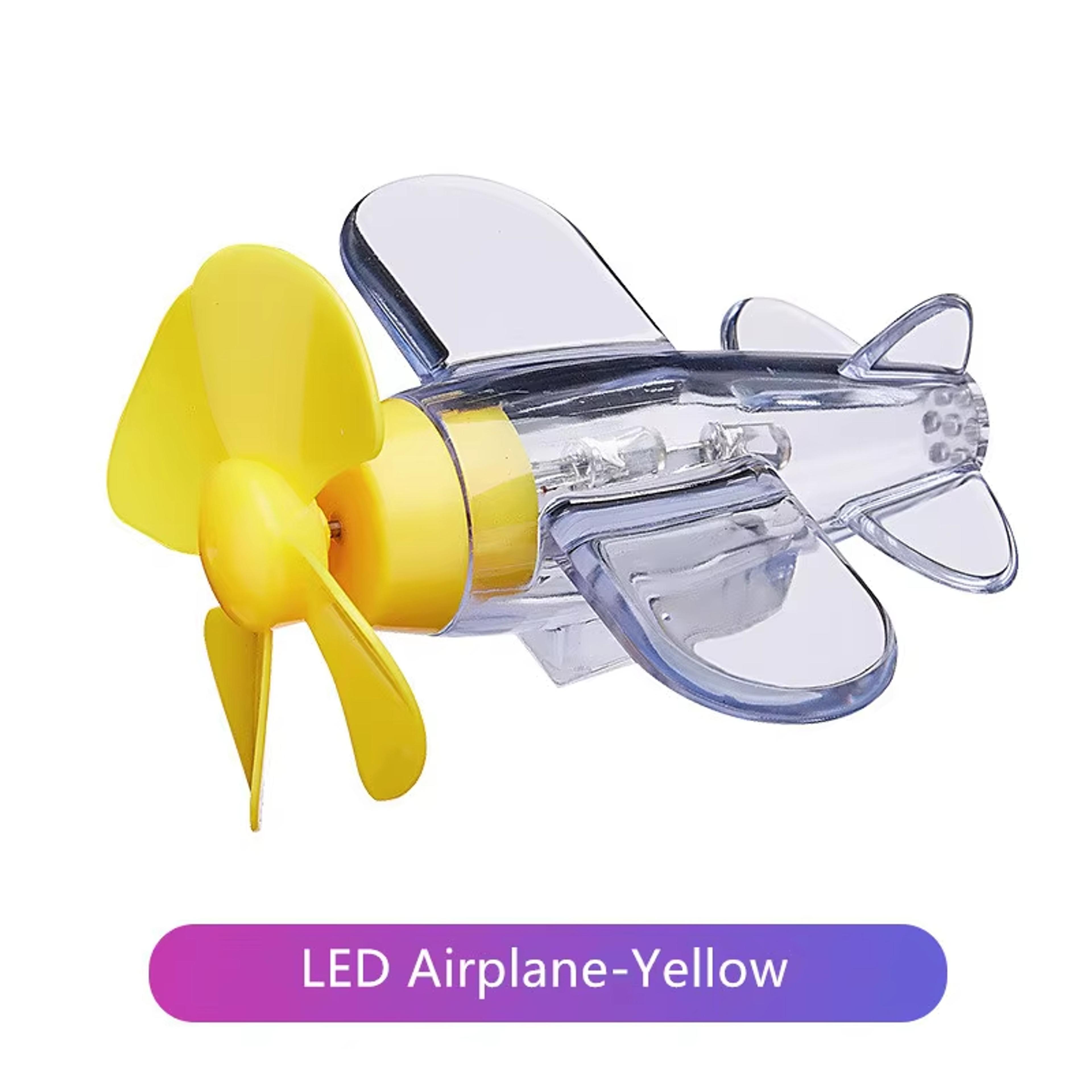 Wind Powered LED Airplane Ornament For Motorcycles Handbar Car Rearview Mirror Rotating LED Lights  6
