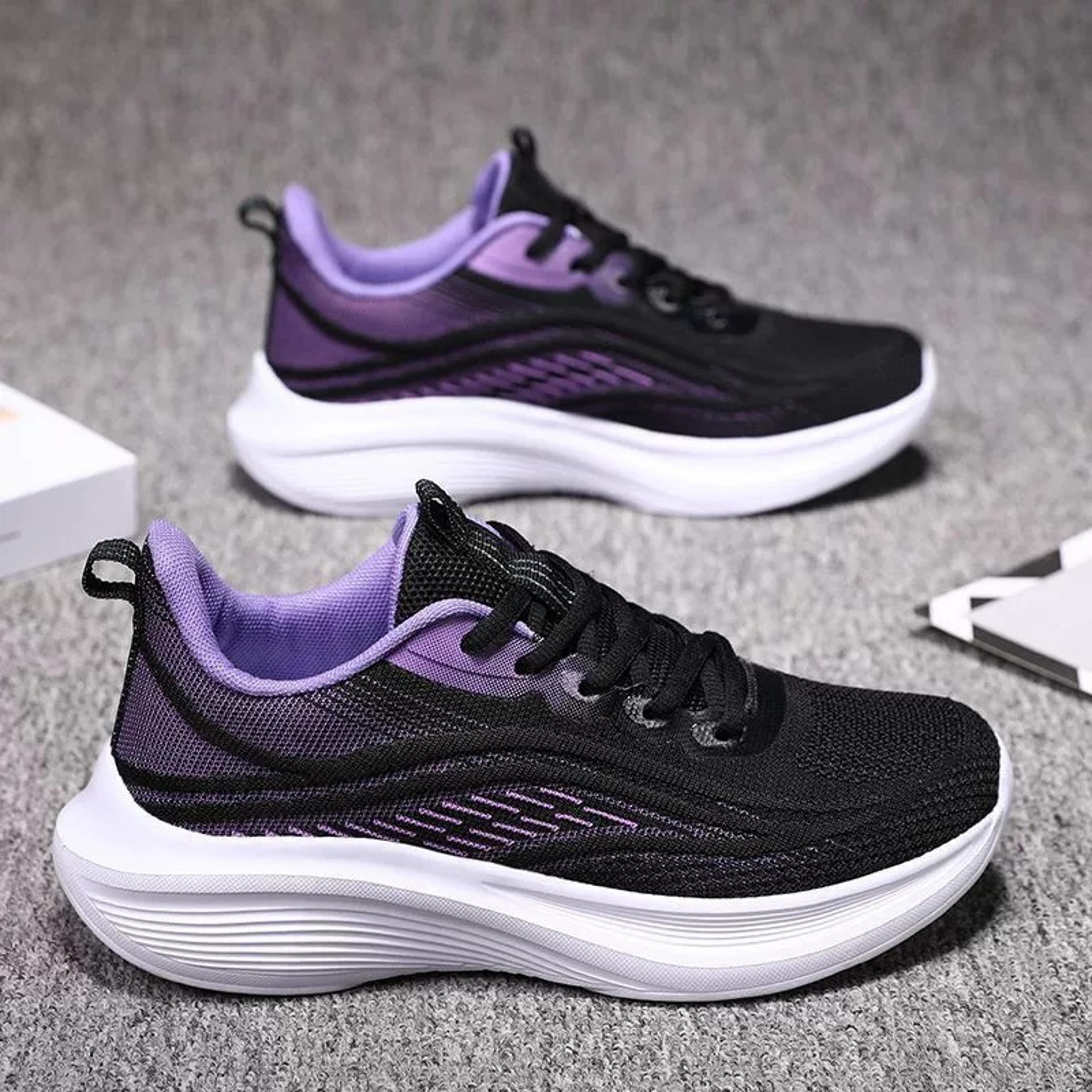 Womens Knit Running Shoes Ultra Lightweight Mesh Sneakers With Cloud Cushioning Gym Walking Shoes 6