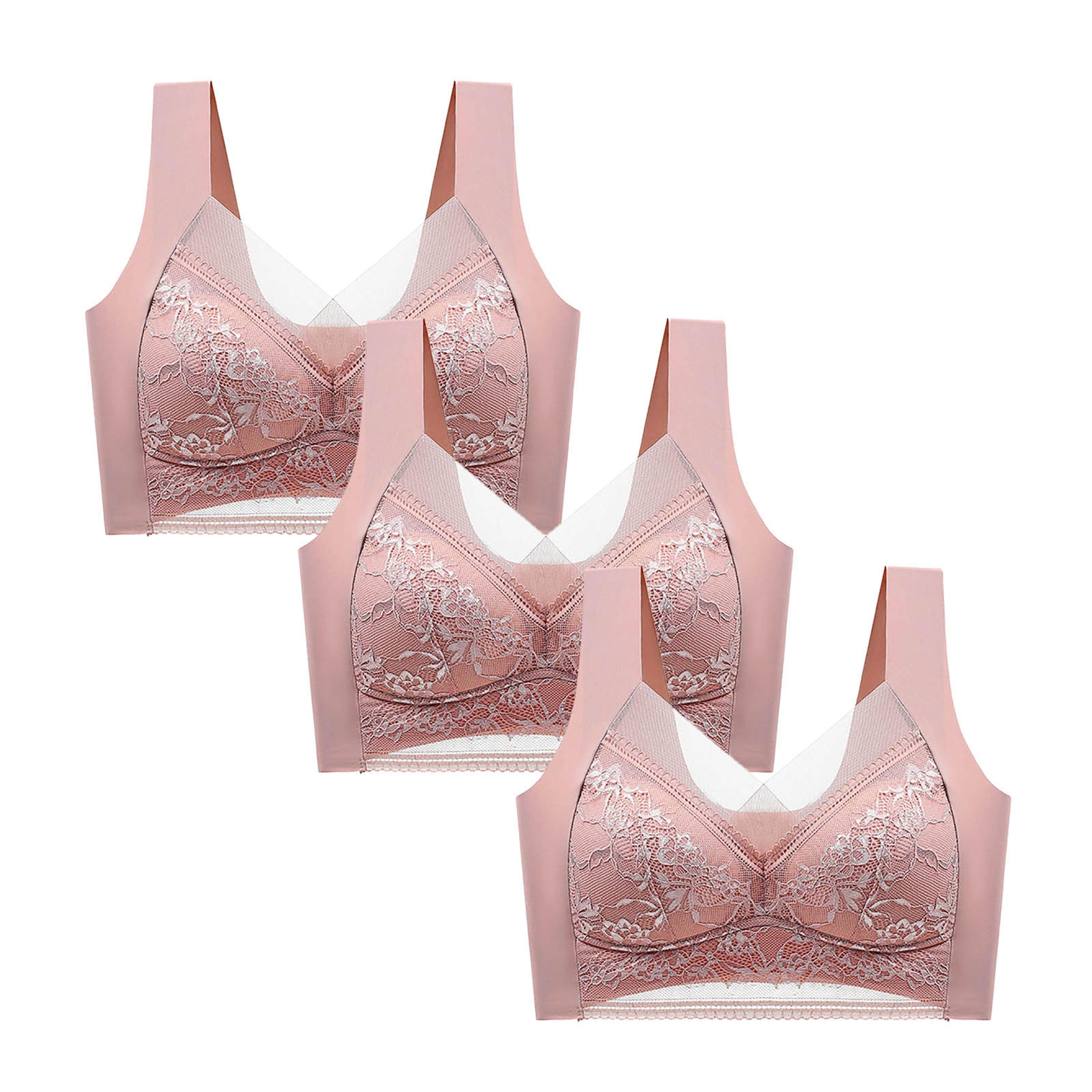 Lace Push Up Bras For Women Sexy Wireless Bra Ice Silk Deep V Bralette Tops Female Lingerie For Mom 5
