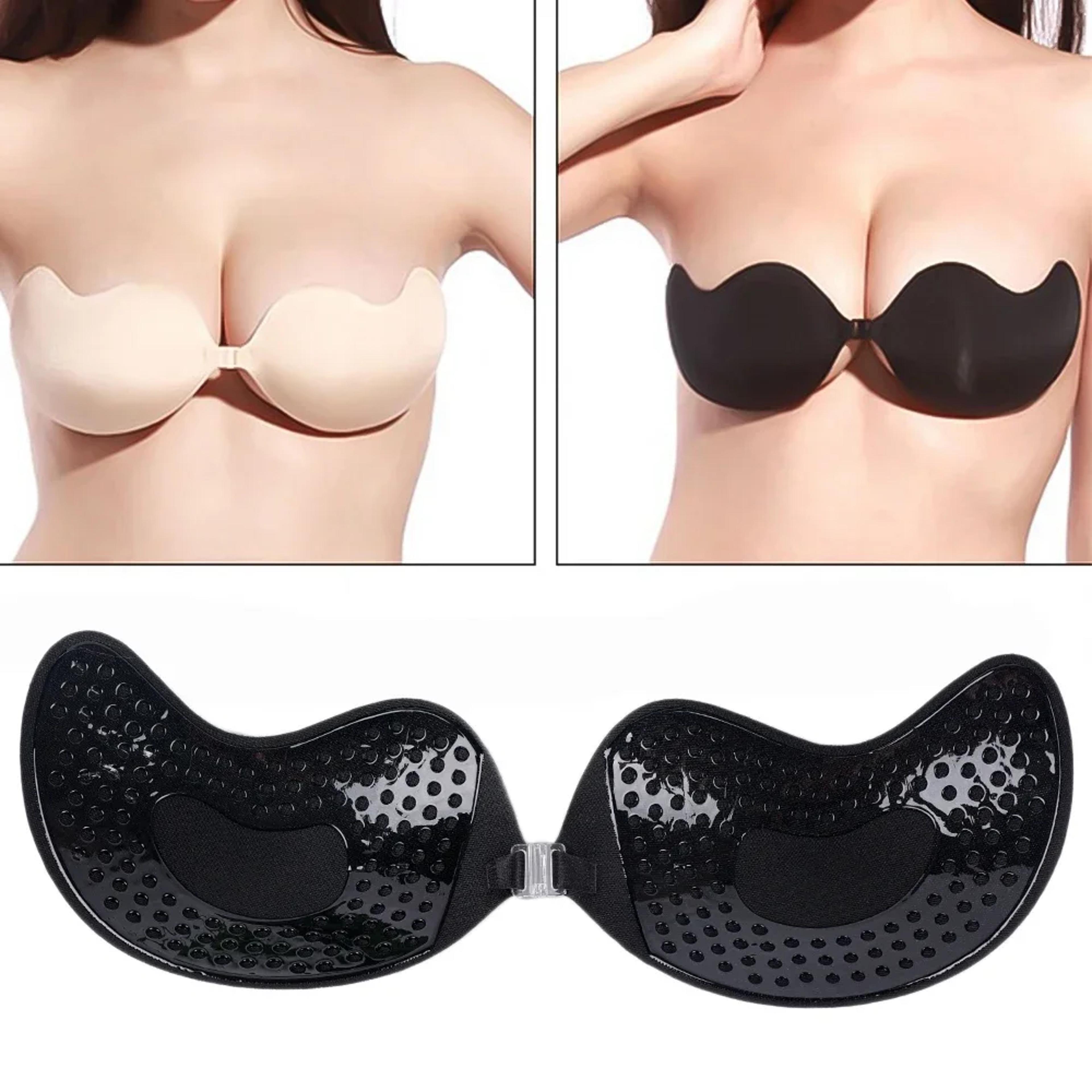 Invisible Strapless Adhesive Stick Bra Seamless Push Up Bras Womens Lingerie Silicone Nipple Covers 3