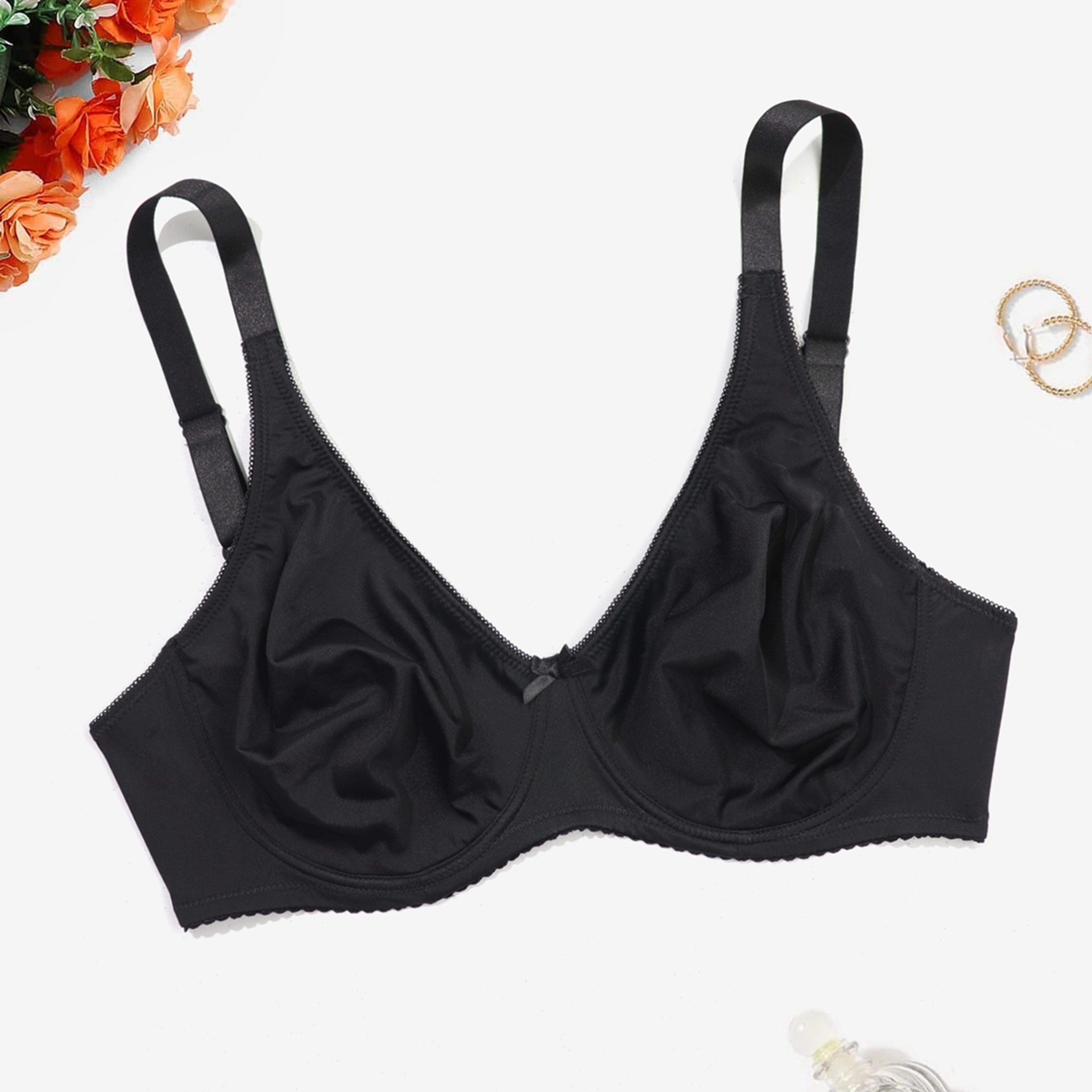 Beauwear Underwire Bra For Big Breast Female Solid Color Plus Size Bras Thin Unlined Underwear For  1