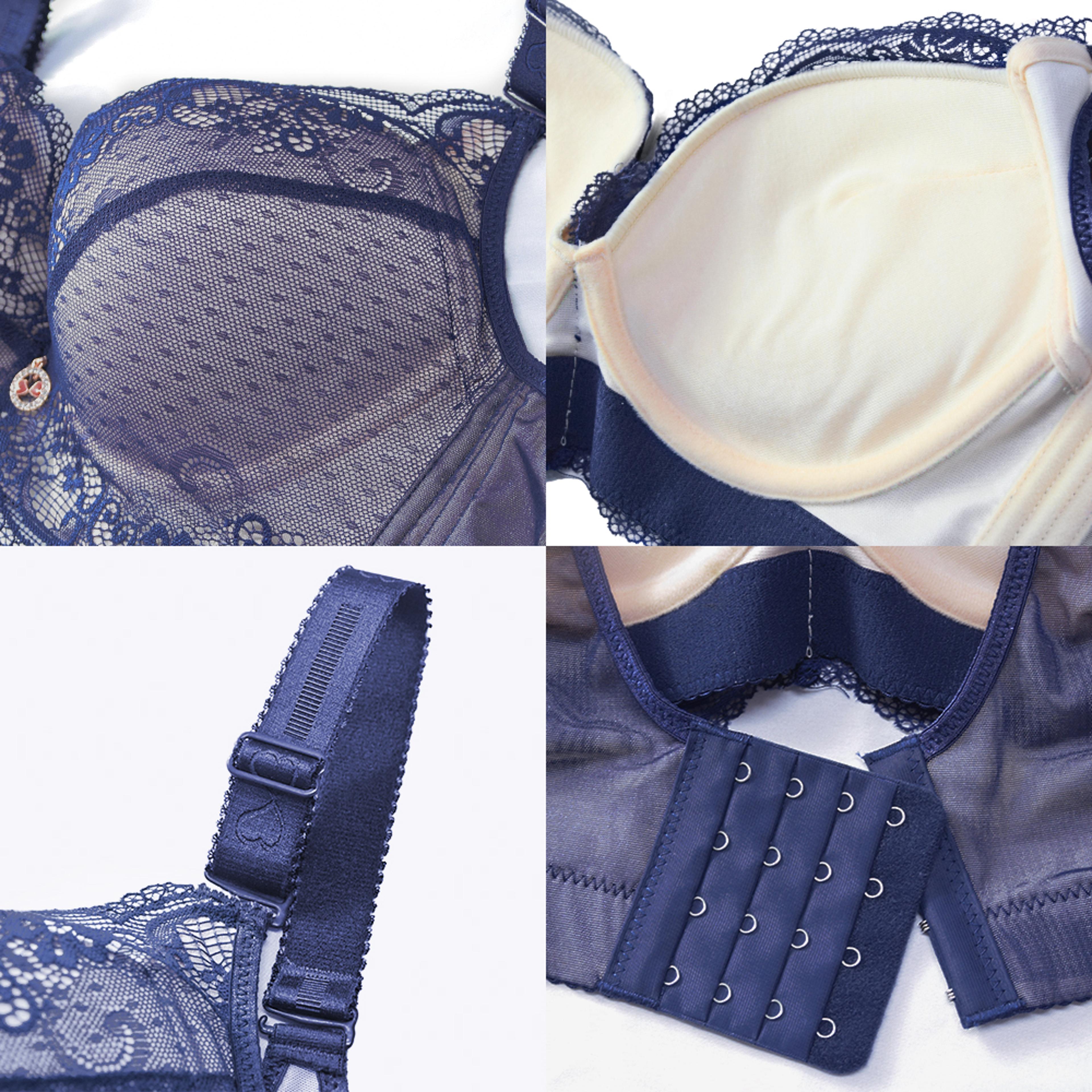 FallSweet Push Up Padded Bras For Women Lace Plus Size Bra Add Two Cup Underwire Brassiere Sexy Lac 4