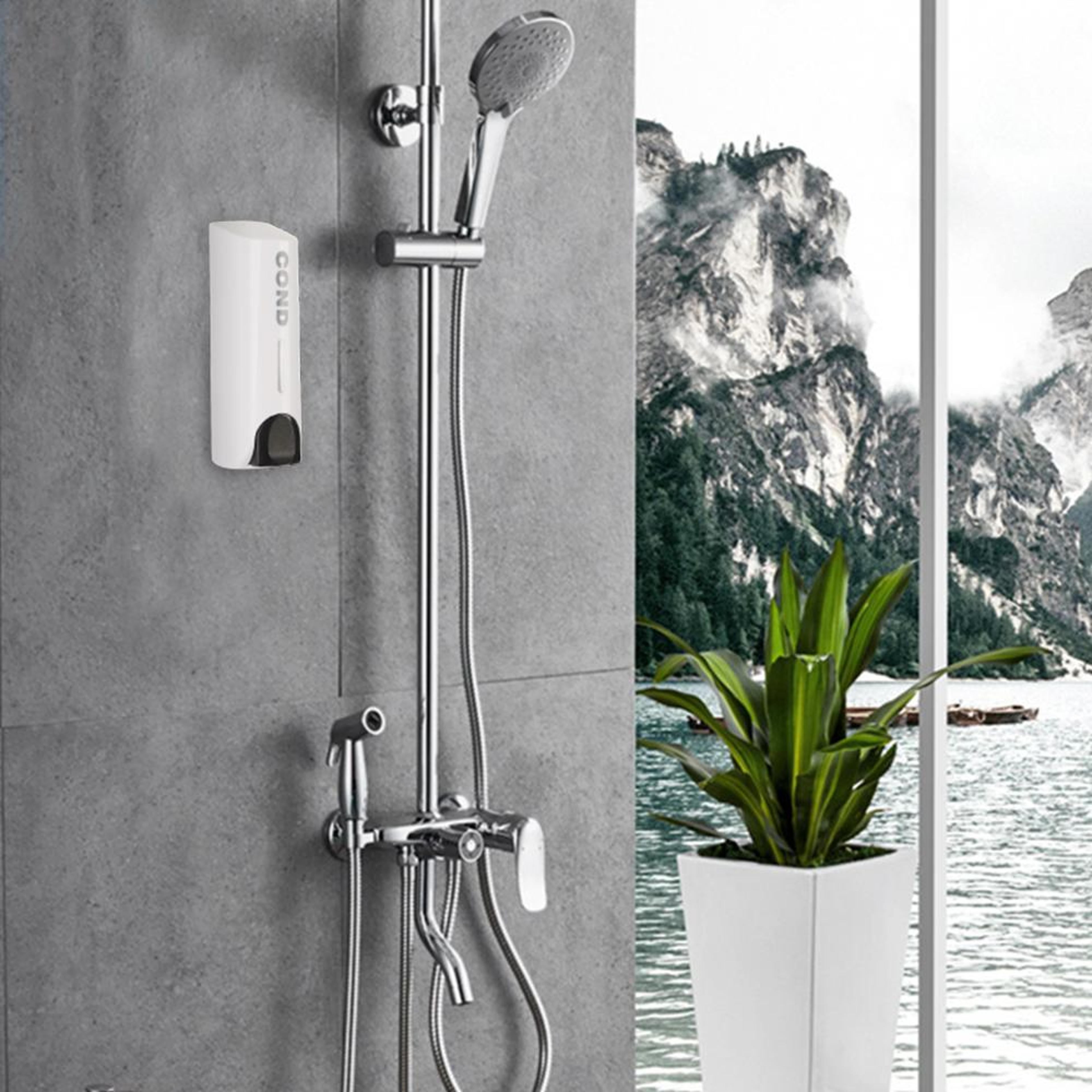 Soap Dispenser Wallmount Shower Bath Shampoo Dispenser Liquid Soap Container Bathroom Accessories 3