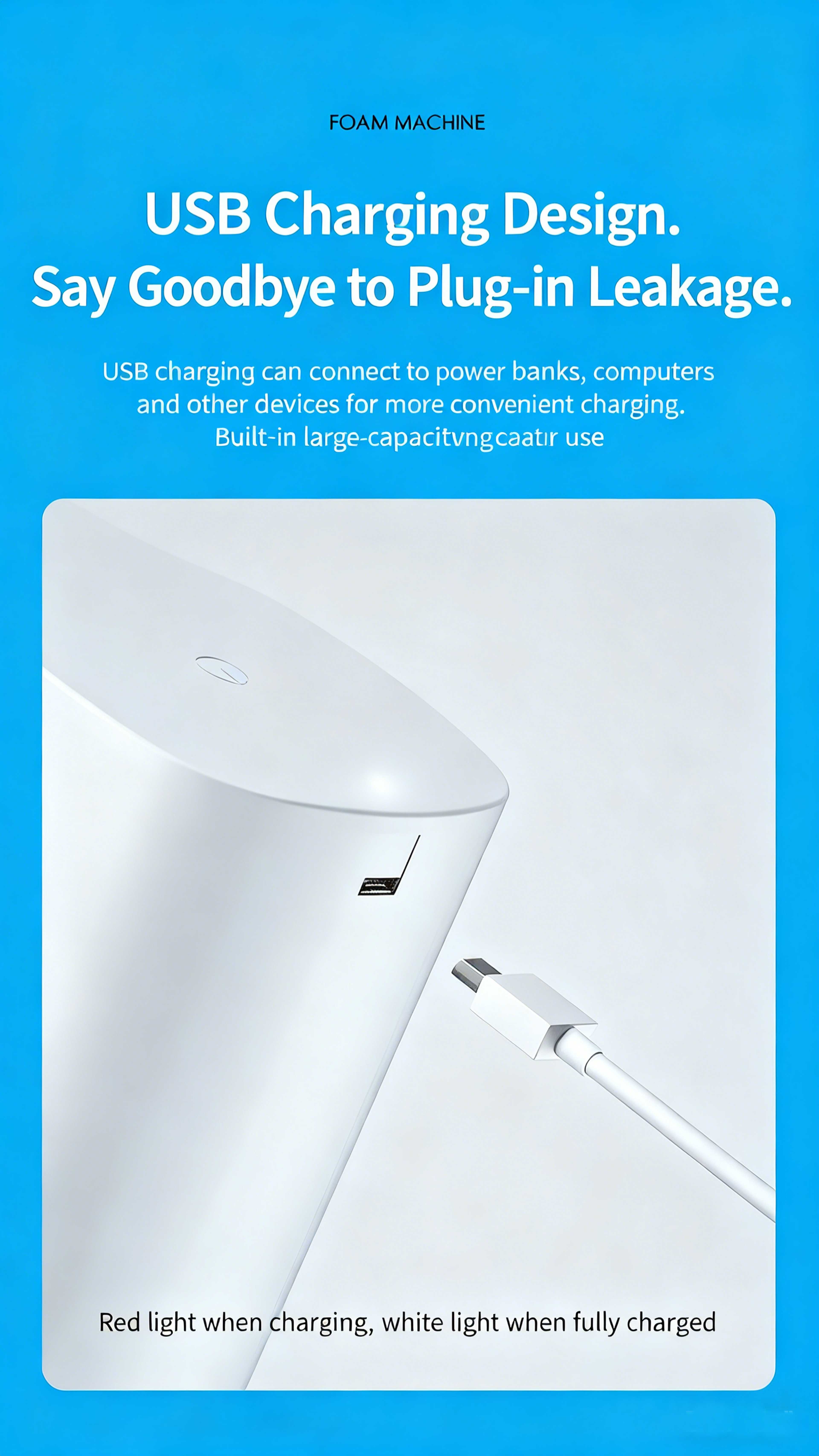 Automatic Soap Dispenser Infrared Sensor Hand Sanitizer USB Rechargeable Foam Hand Sanitizer For Ki 5