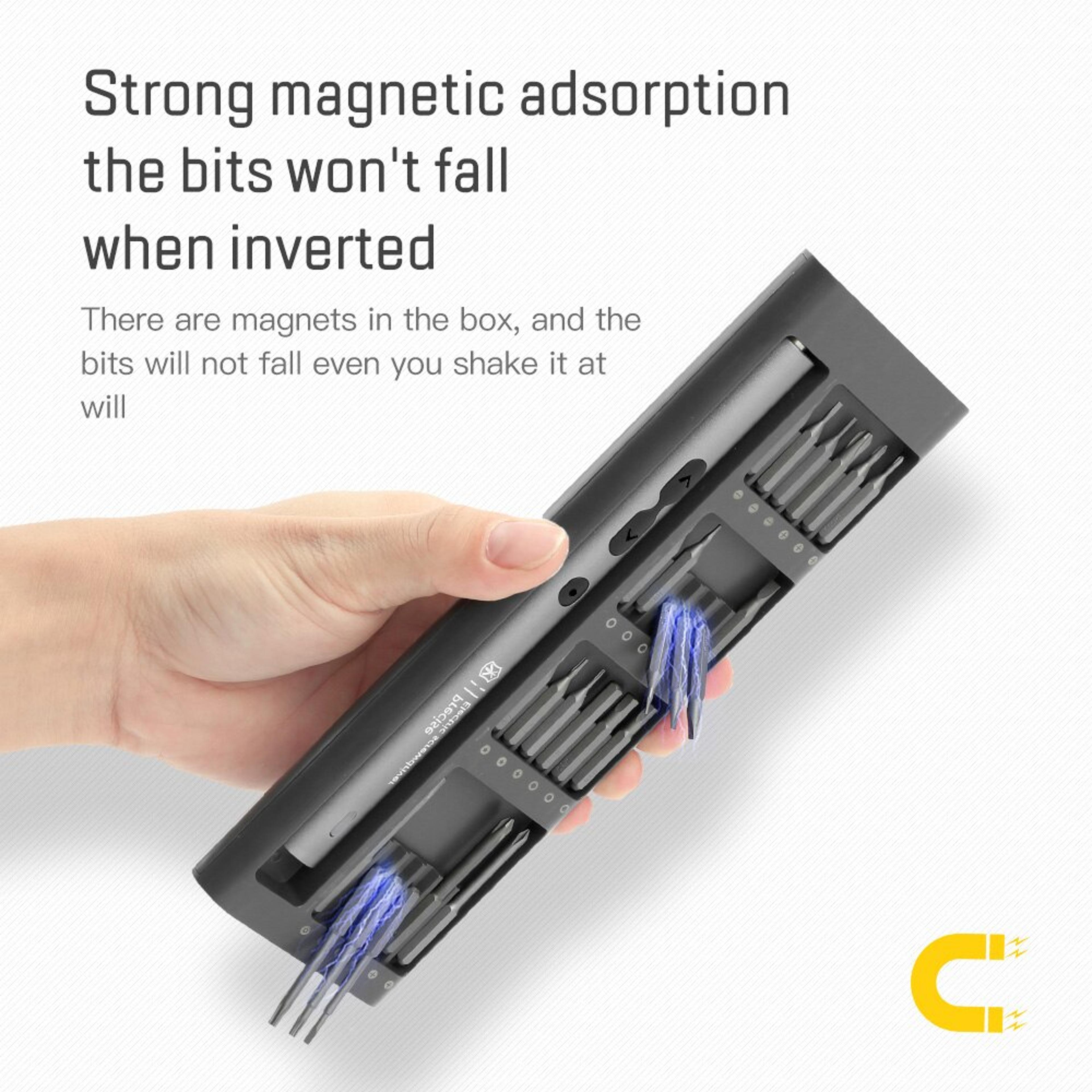 Electric Screwdriver Precision Set Power Tool Kit Rechargeable Wireless Cordless Magnetic Bits For  2