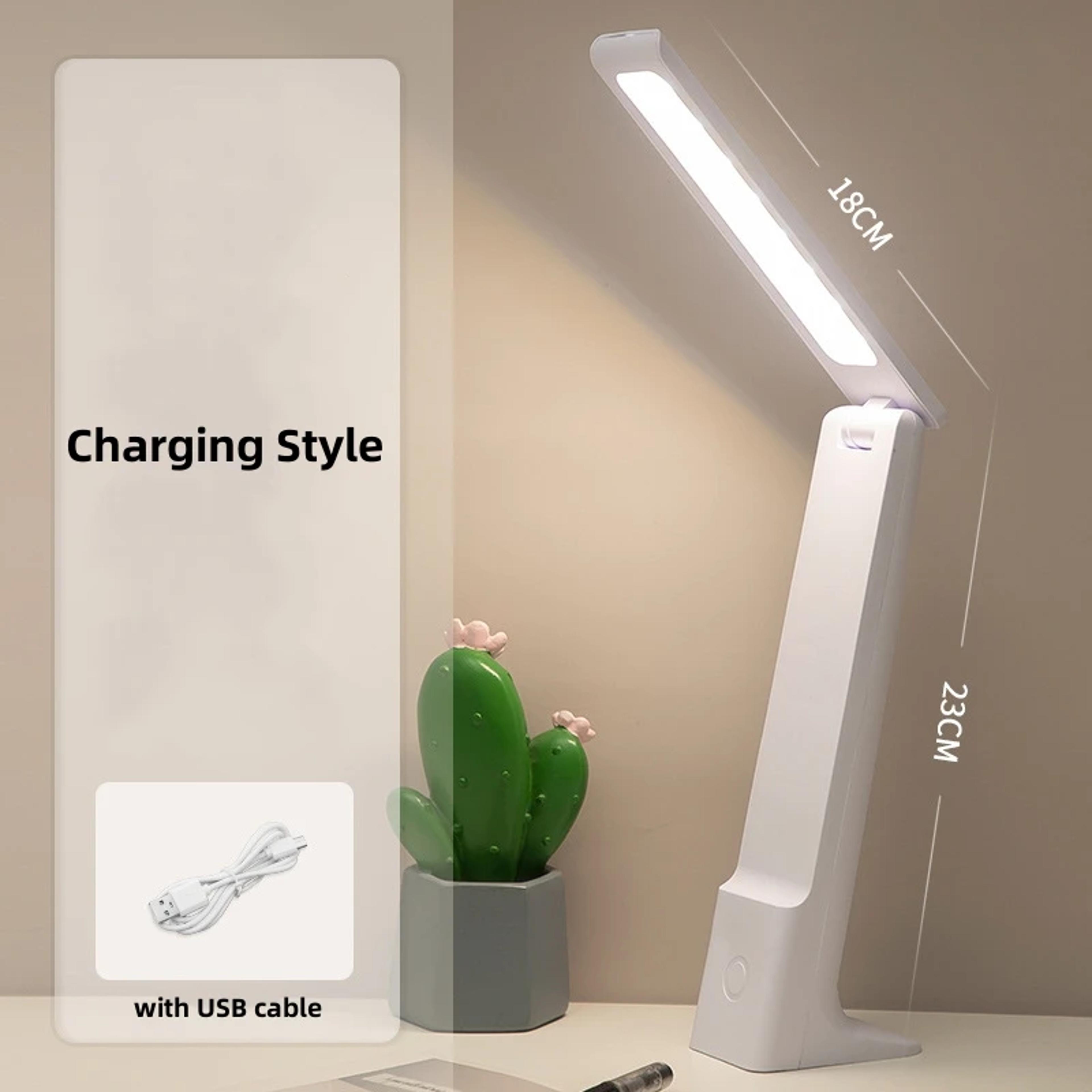 LED Folding Desk Lamp With USB Charging Touch Control Dimmable Eye Protection Perfect For Reading A 8