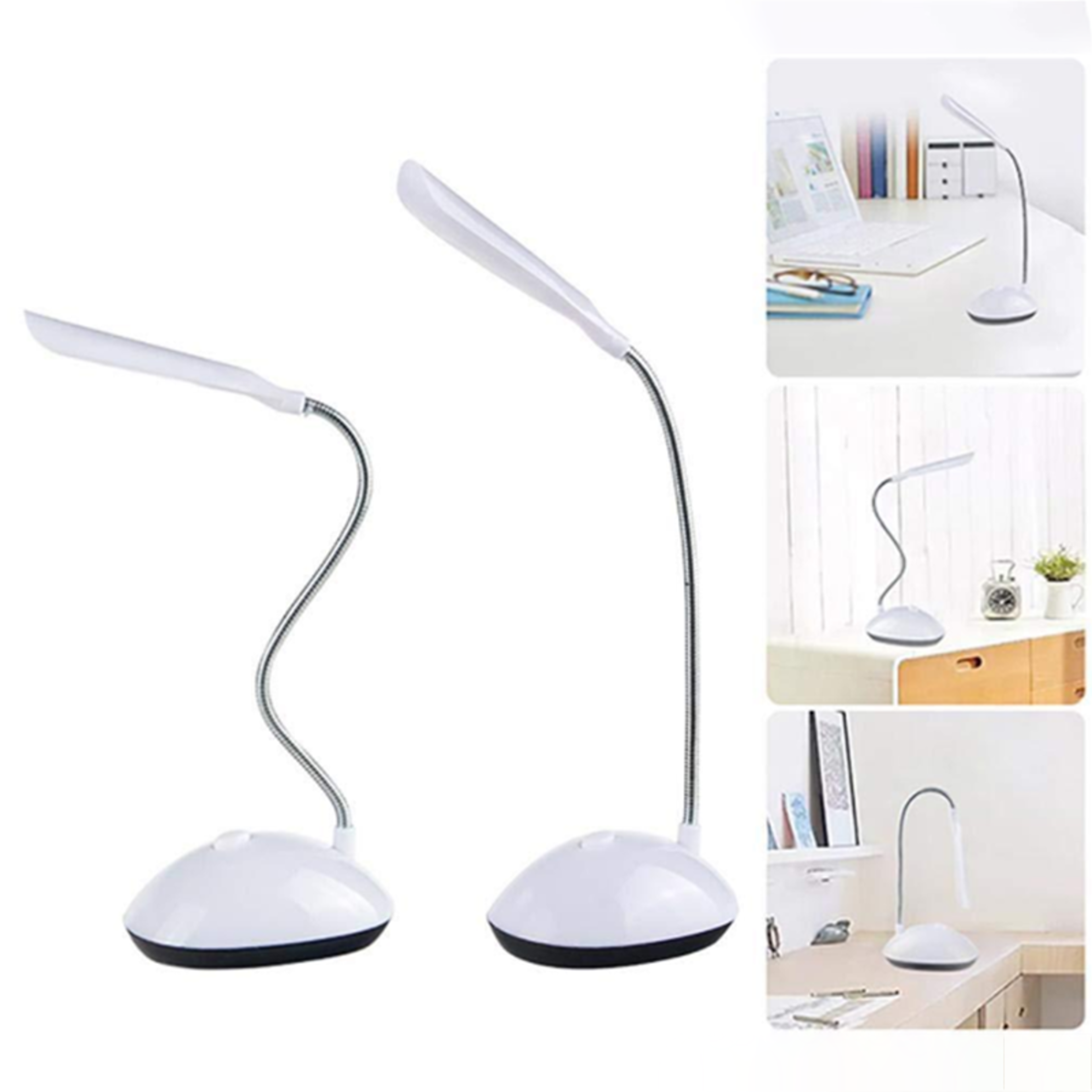 LED Folding Table Lamp Battery Powered Reading Light Eye Protection Night Lamp For Bedroom Bedside  2