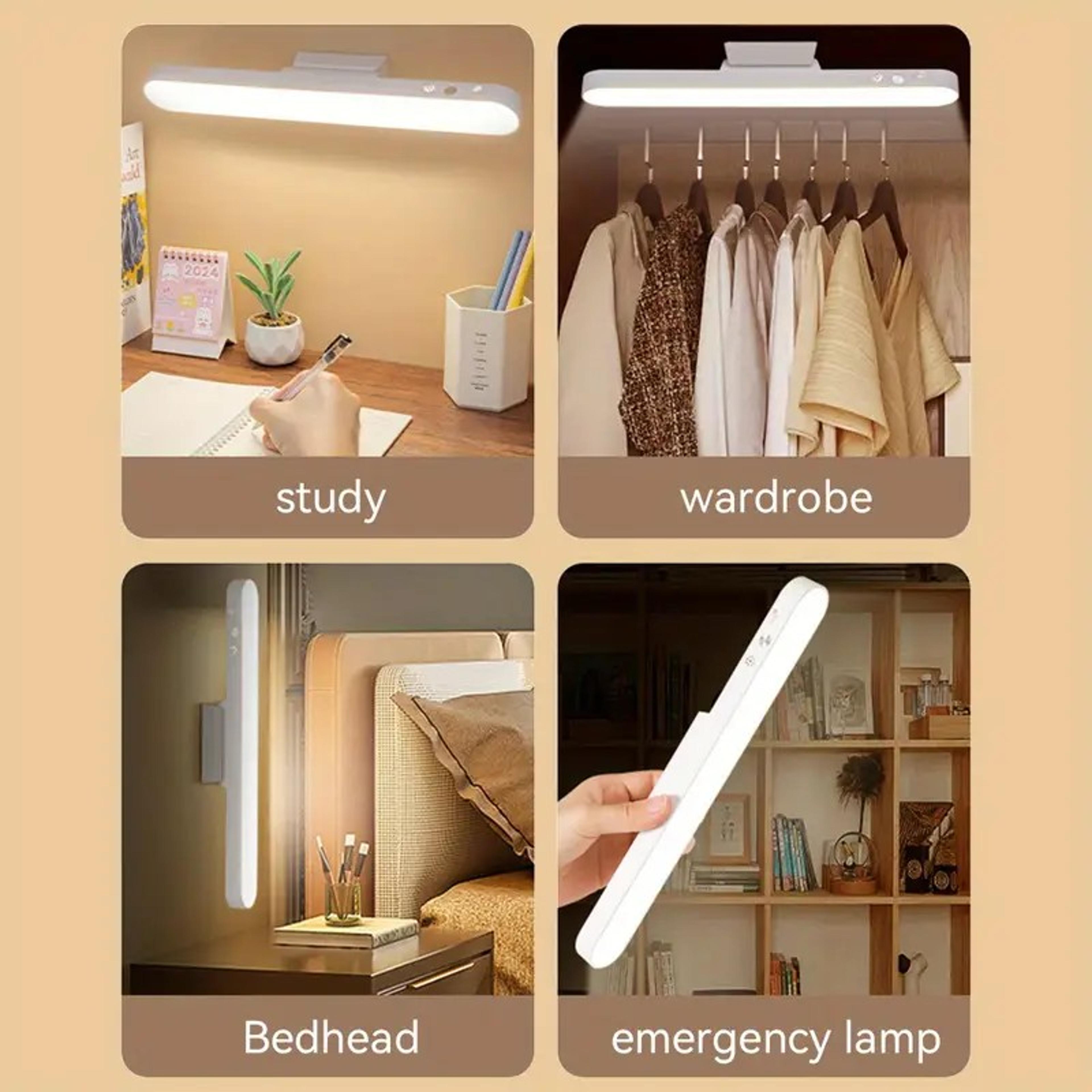 LED Magnetic Eye Protection Desk Lamp Remote Reading Switch USB Rechargeable ThreeSpeed Stepless Di 2
