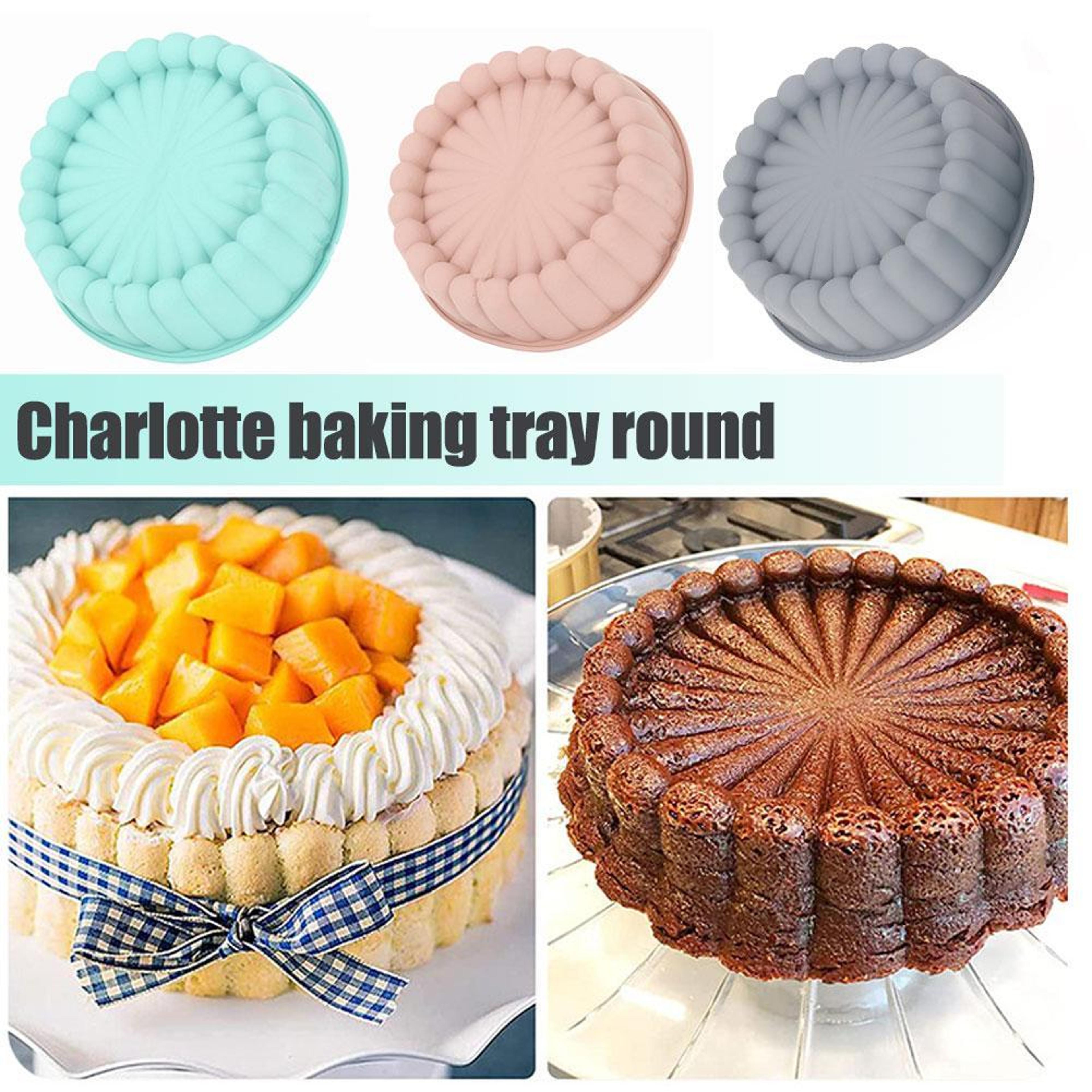 Silicone Charlotte Cake Mold NonStick Bread Flan Mold Multifunctional Shortcake Baking Pan For Kitc 2