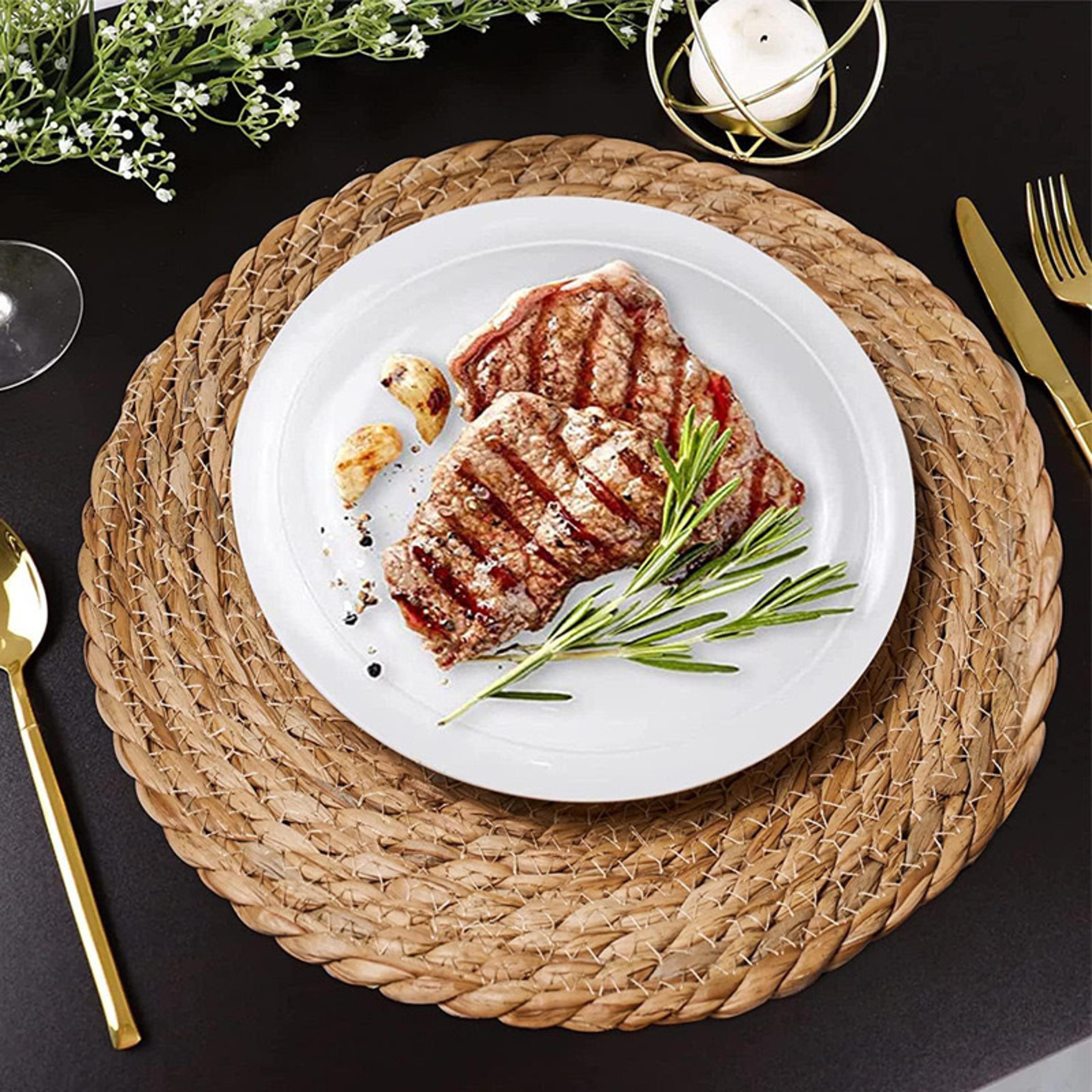 Handwoven Rattan Pot Mats Round Heat Insulation Placemats Natural Woven Table Mats For Dining Home  3