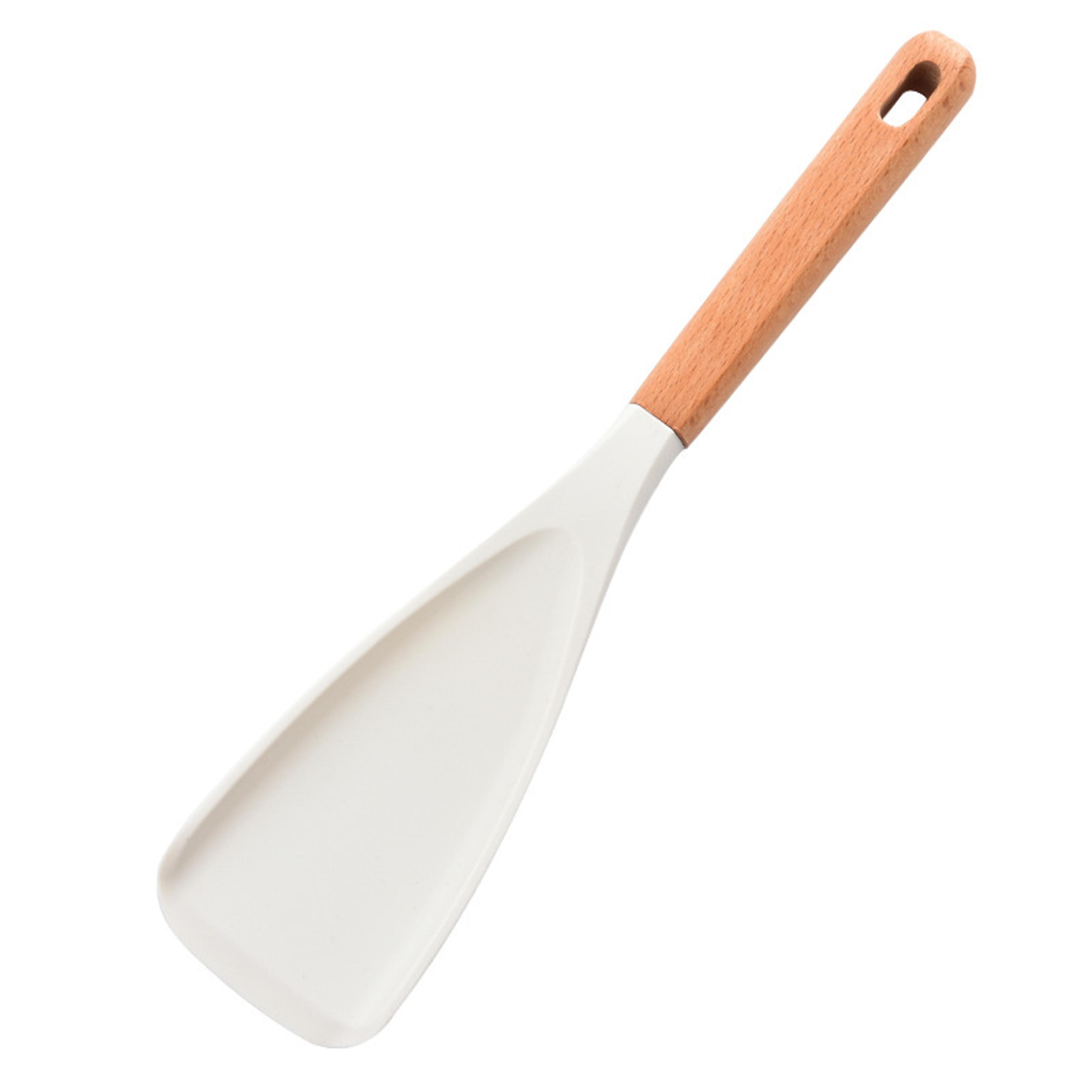 Silicone Spatula Cooking Spoon With Wooden Handles Nonstick Baking Spatulas Multifunction Mixing Sp 7