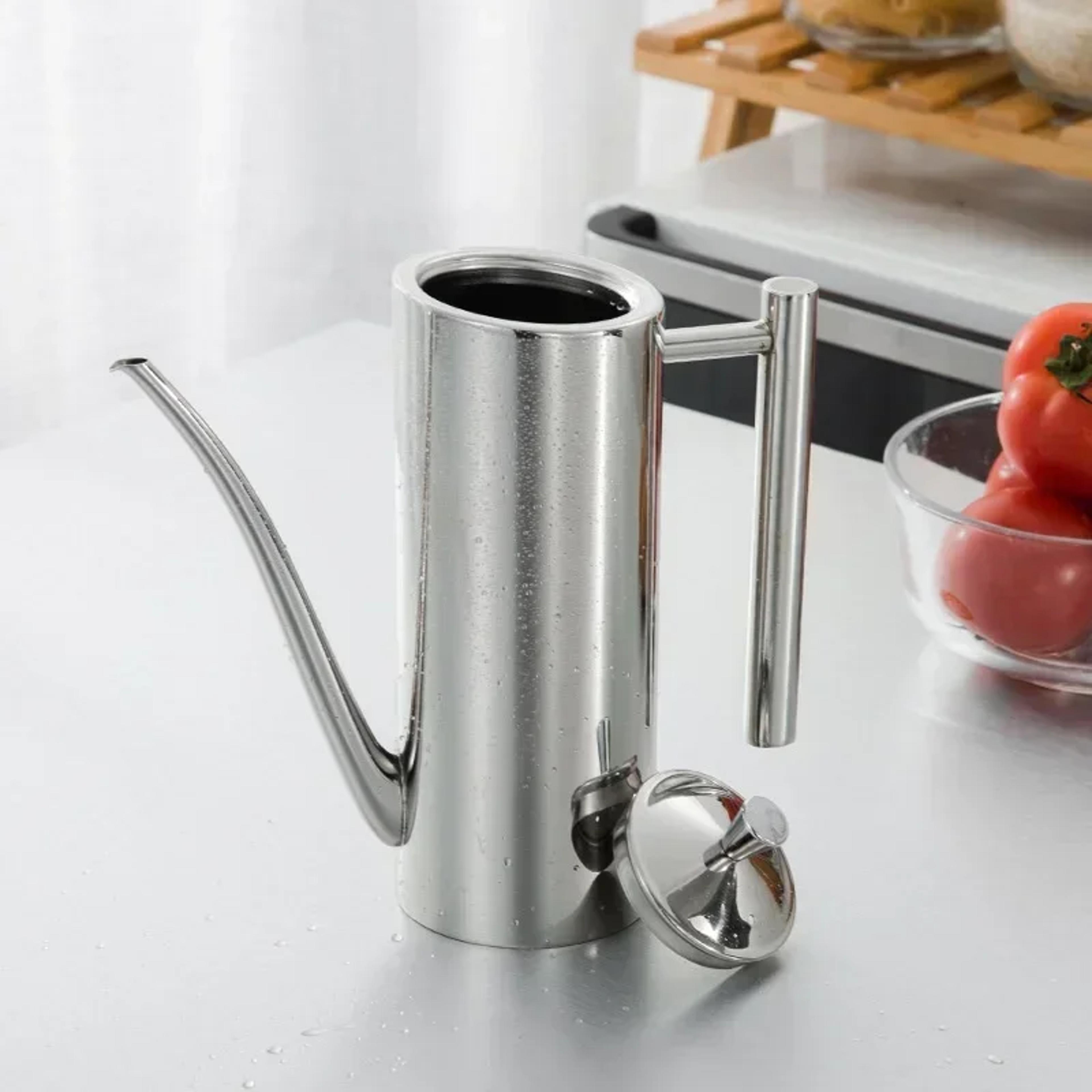 Stainless Steel Vinegar Oil Bottle Storage Container Leak Proof Dustproof Kitchen Utensils For Home 3