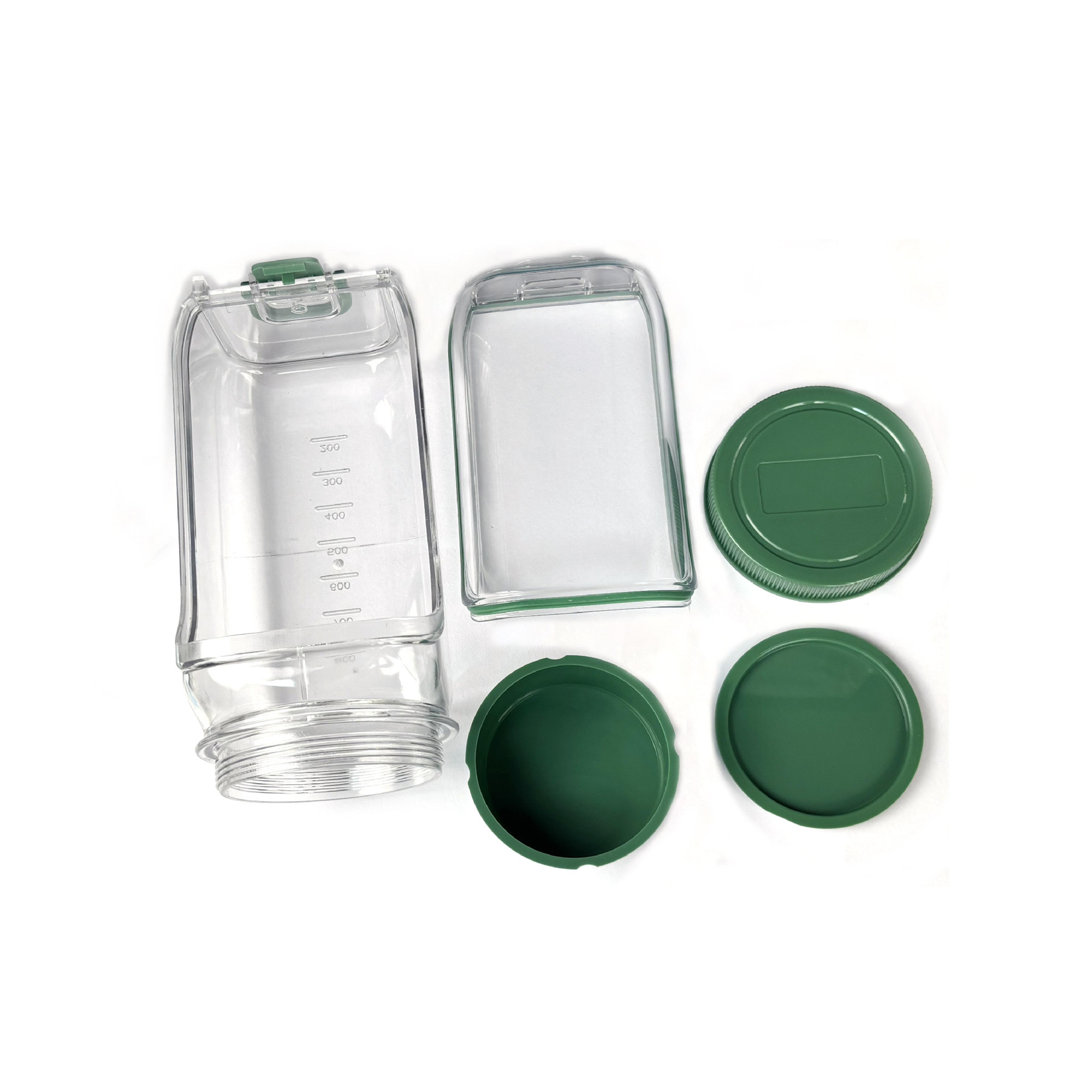 The Original Salad Pod LeakProof Portable Pod Jar Salad Jar With Side Opening  Dressing Cup Perfect 6