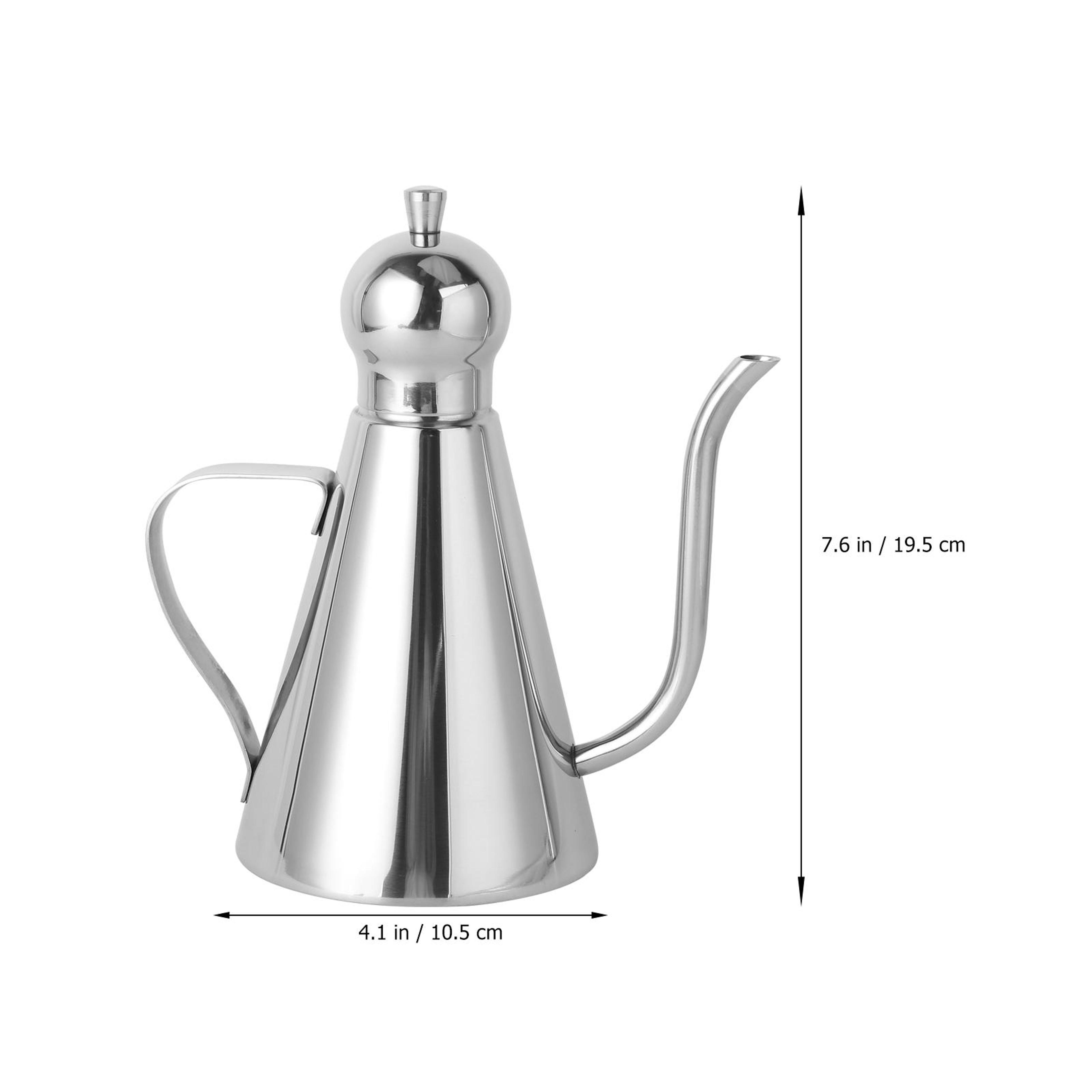 Stainless Steel Oil Bottle Dispenser Leakproof Kitchen Container Daily Use Vinegar Sauce Precise Fi 7