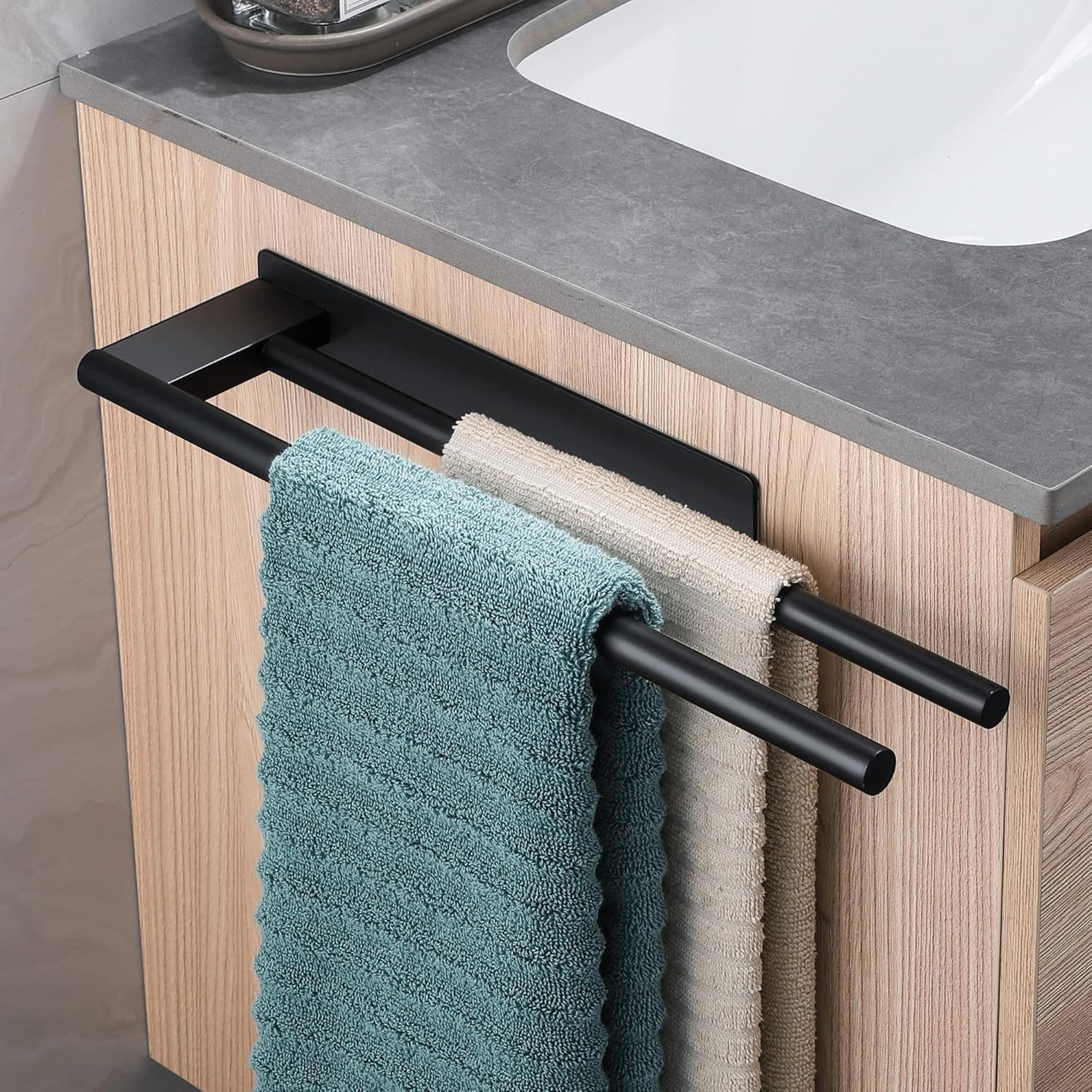 Stainless Steel Towel Rack No Drilling Towel Bar Selfadhesive Bathroom Holder Kitchen Towel Hand Ra