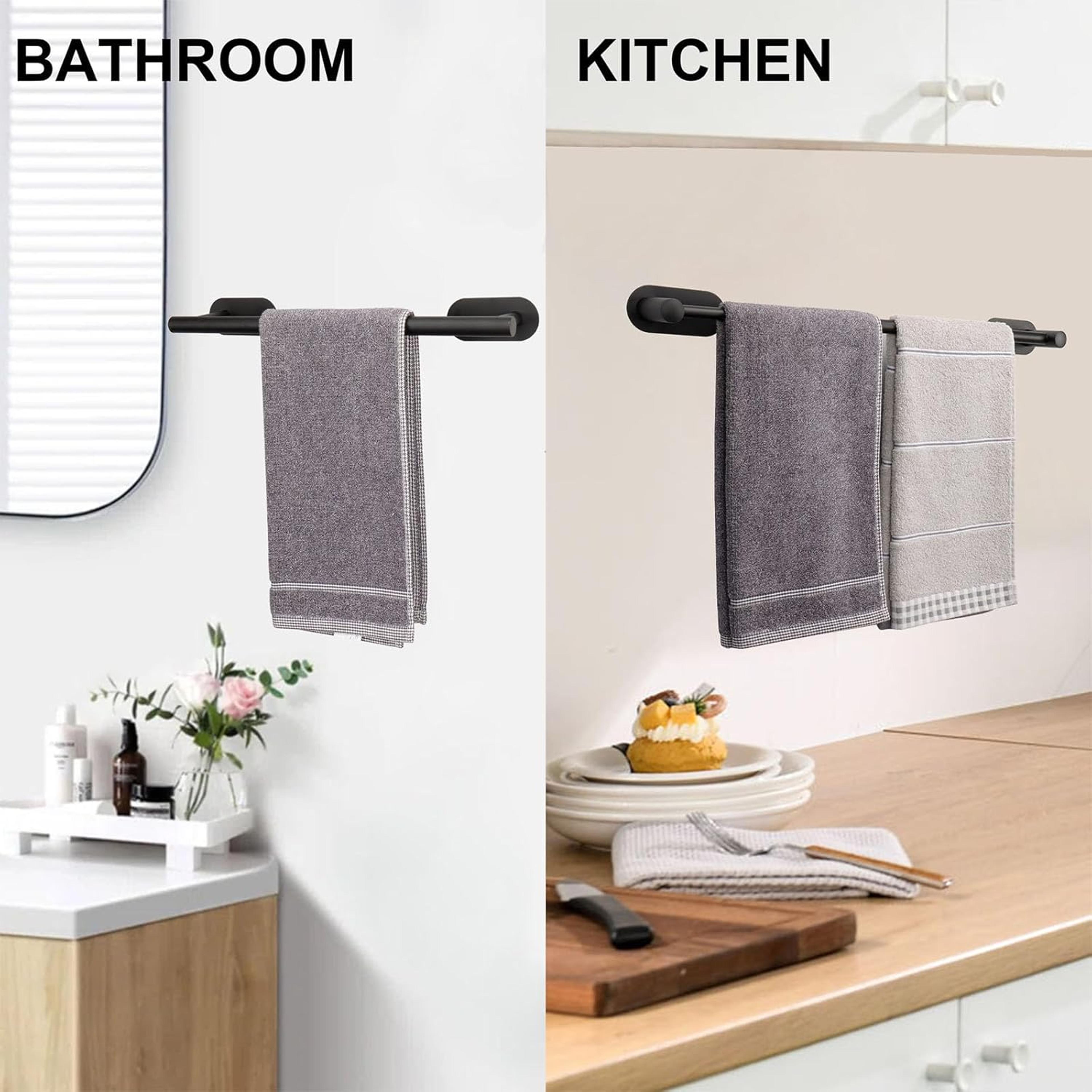 Towel Bar Adjustable Stainless Steel Bathroom Towel Rack Wall Mounted Bath Towel Holder 2