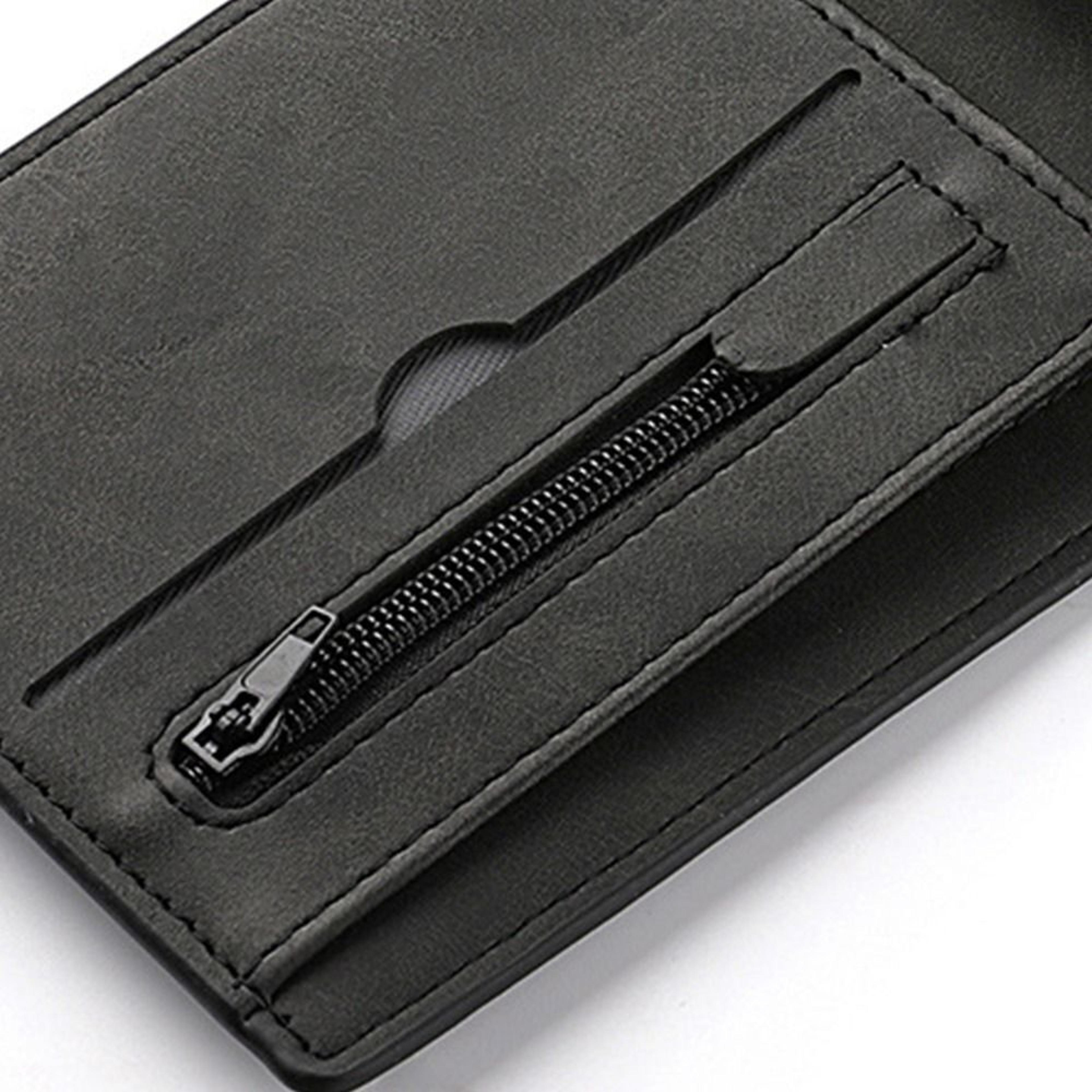 Multicard Slot Men Wallet PU Leather Fashion Folding Coin Purse Largecapacity Short Wallet 5