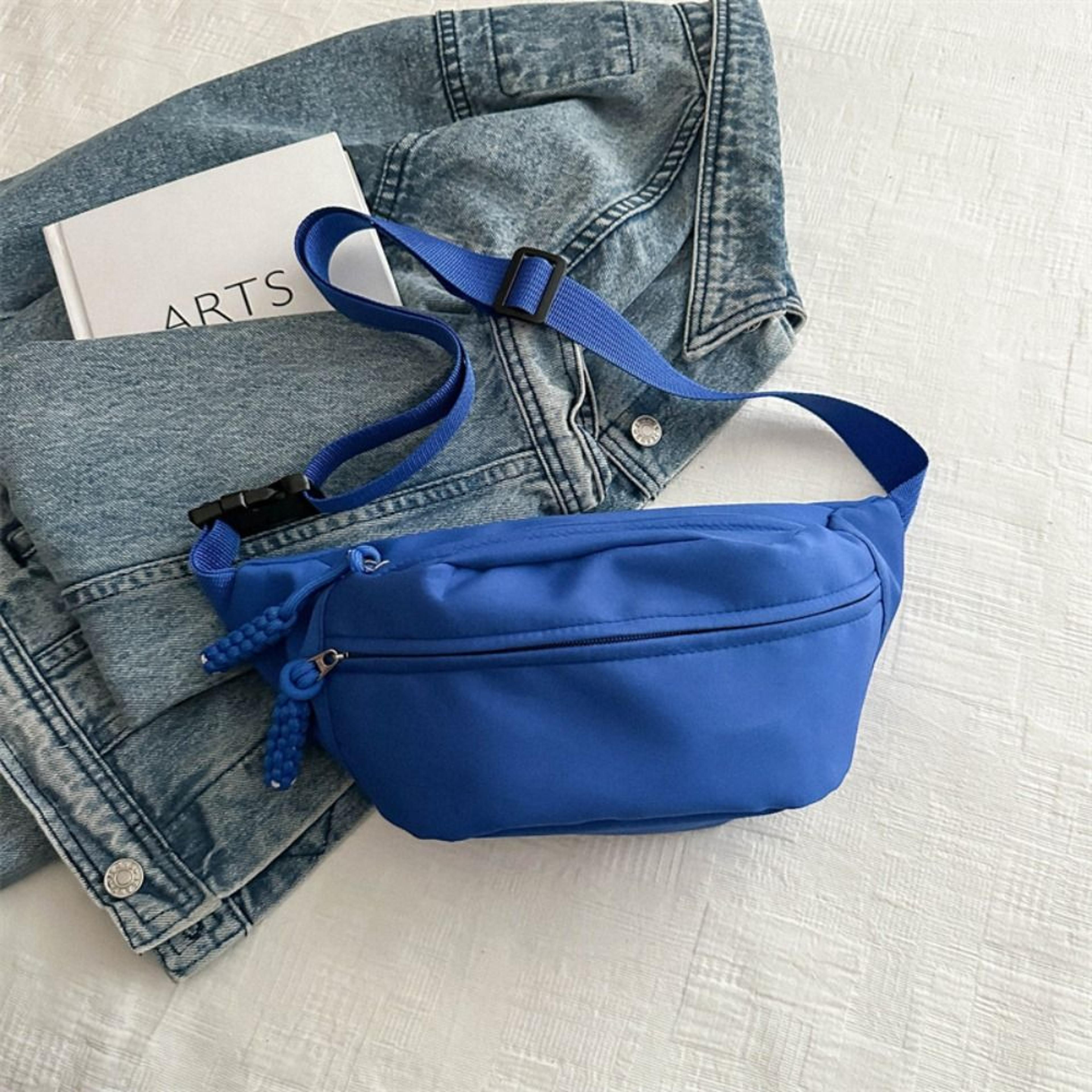 Half Moon Womens Chest Bag Waterproof Oxford Cloth Large Capacity Running Belt Bag 8
