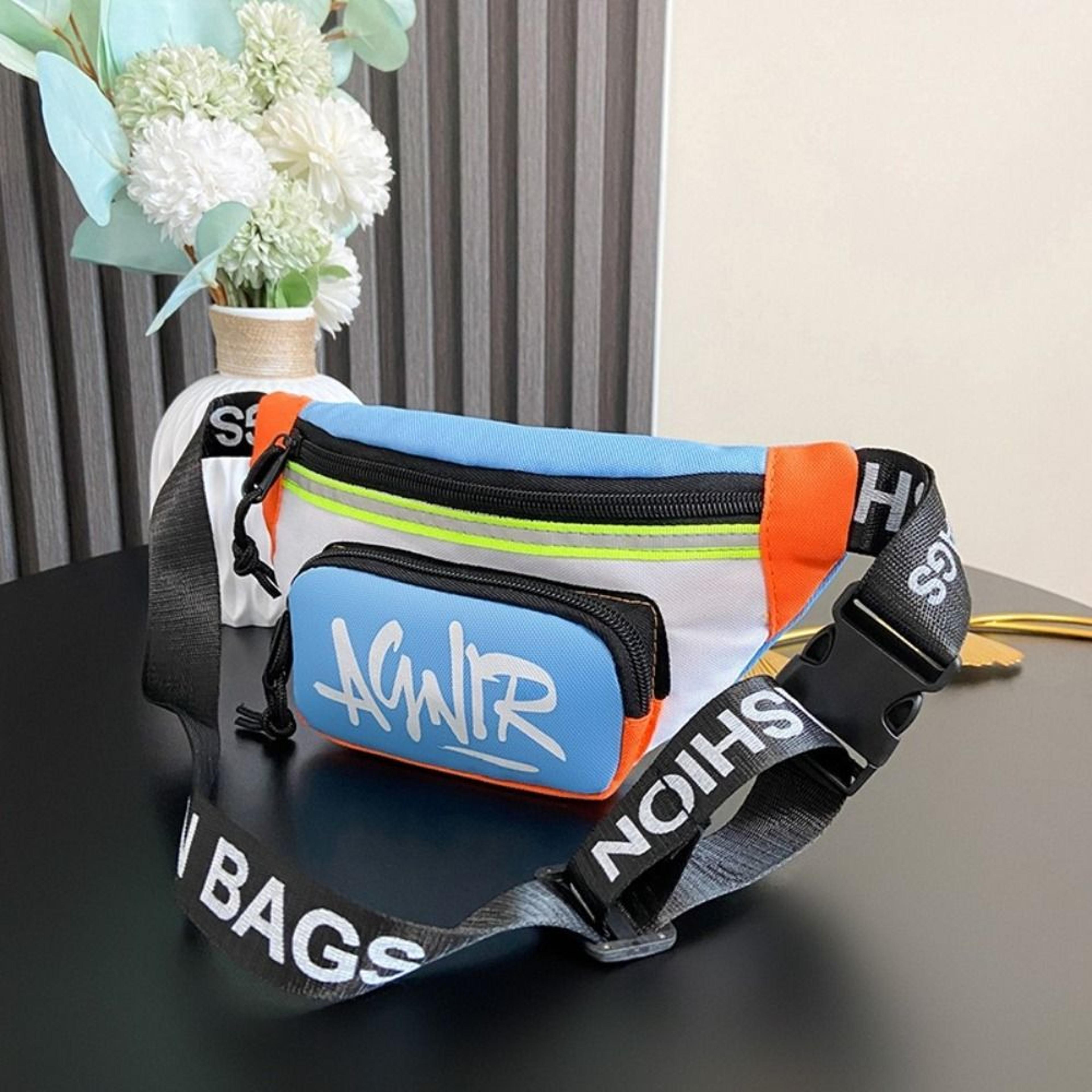 Children Mini Waist Bags Cute Letter Oxford Crossbody Fashion Fanny Pack For Girls Boys Banana Bag  0