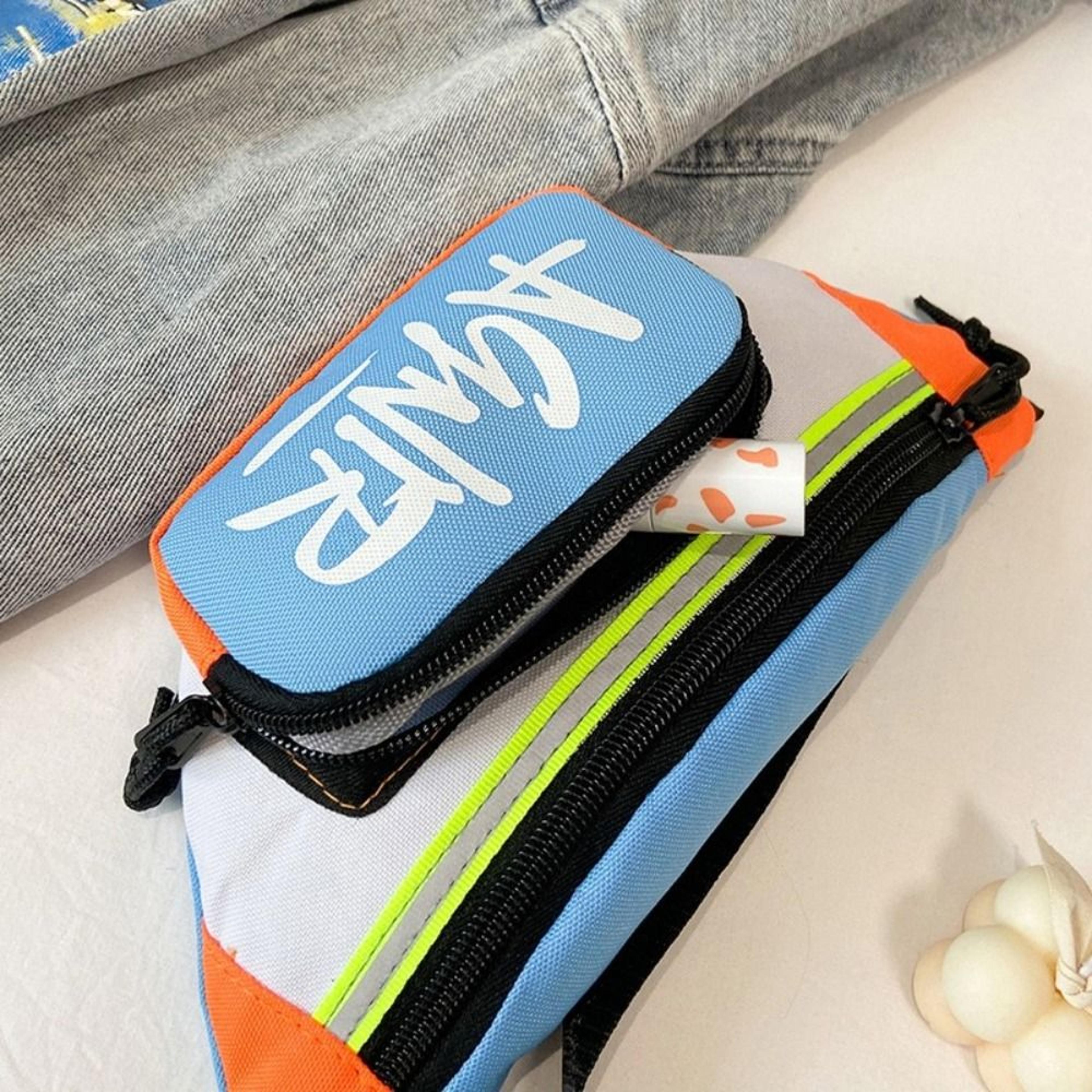 Children Mini Waist Bags Cute Letter Oxford Crossbody Fashion Fanny Pack For Girls Boys Banana Bag  1