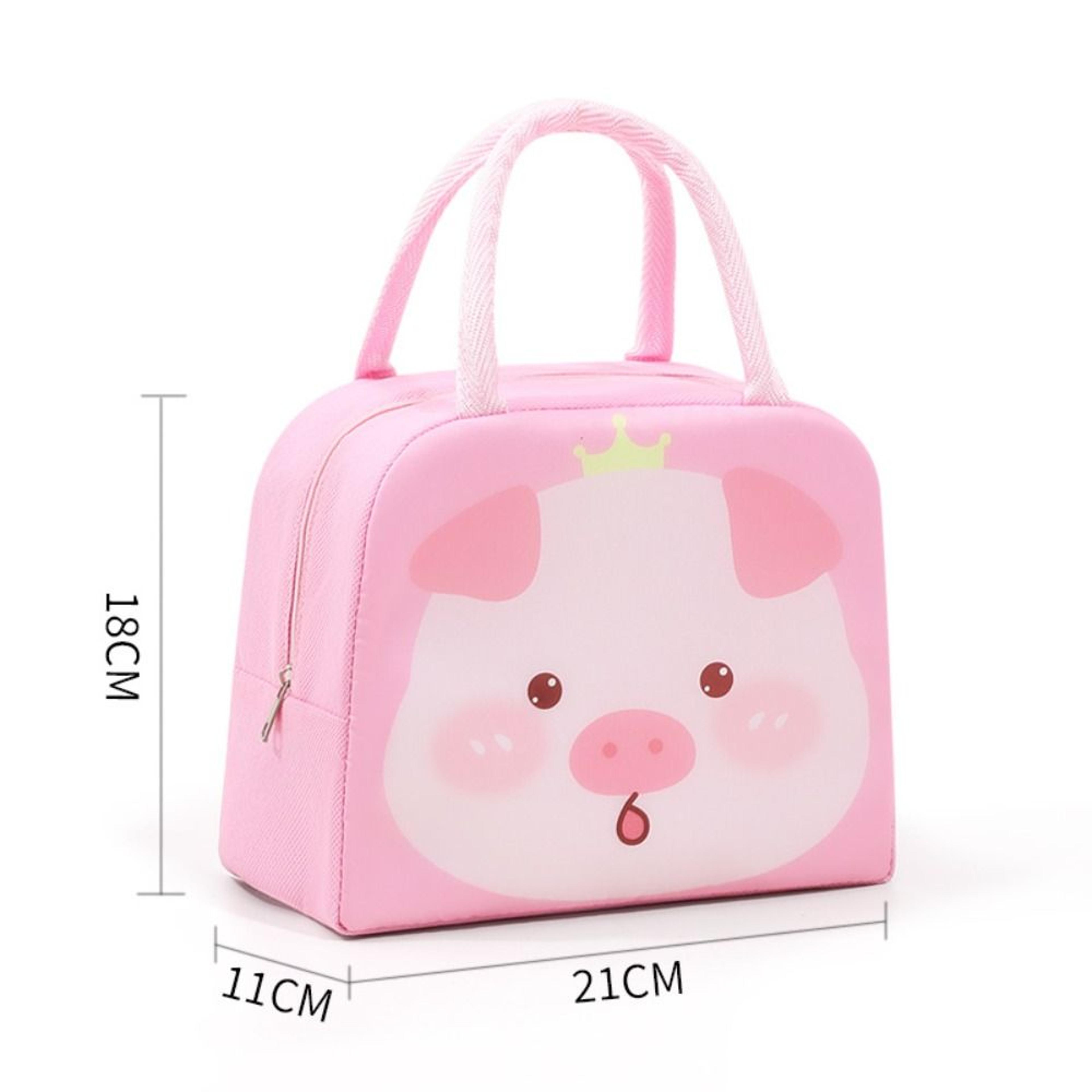 Portable Cartoon Stereoscopic Lunch Bag Thermal Insulated Lunch Box With Oxford Cloth Tote Ideal Fo 8