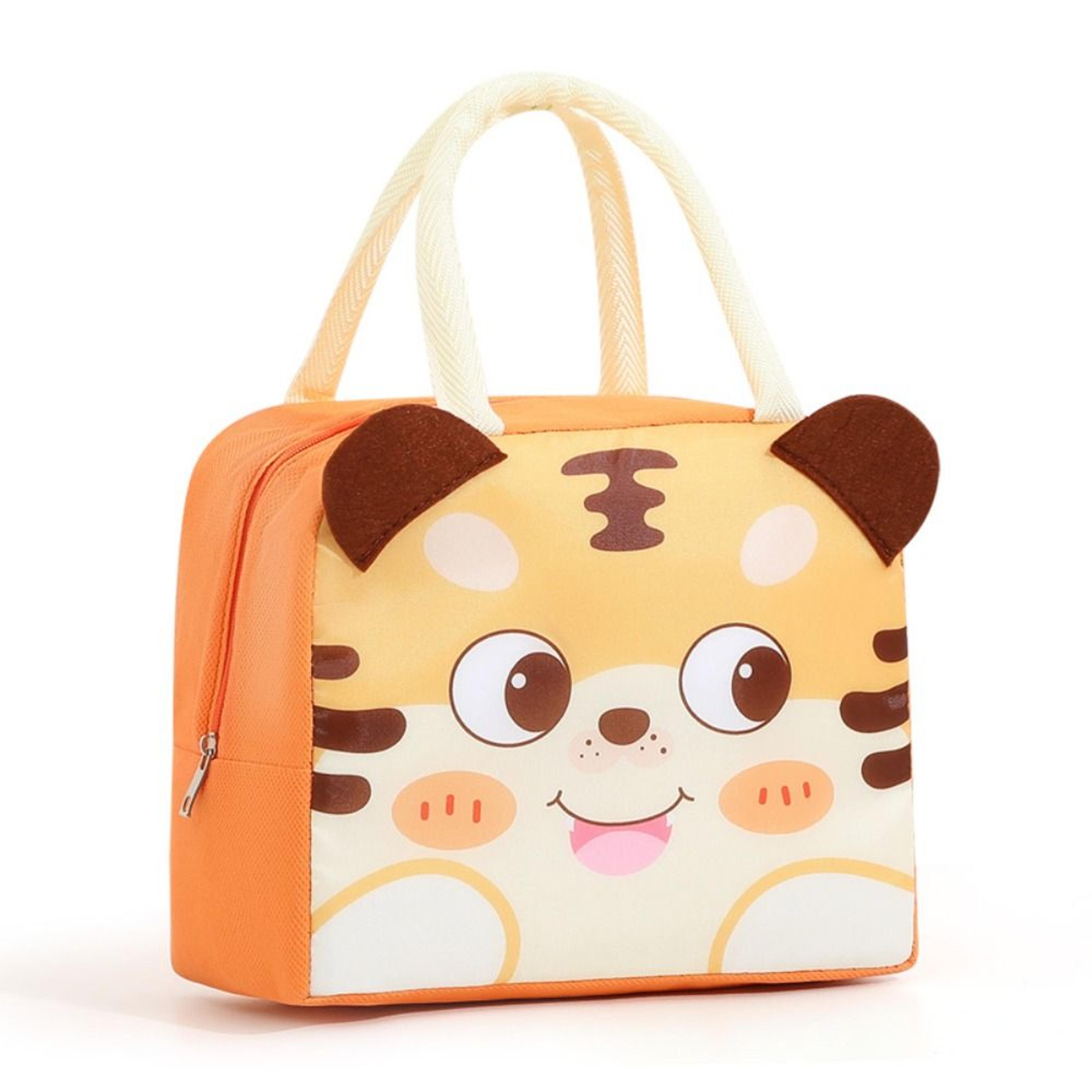 Portable Cartoon Stereoscopic Lunch Bag Thermal Insulated Lunch Box With Oxford Cloth Tote Ideal Fo 14