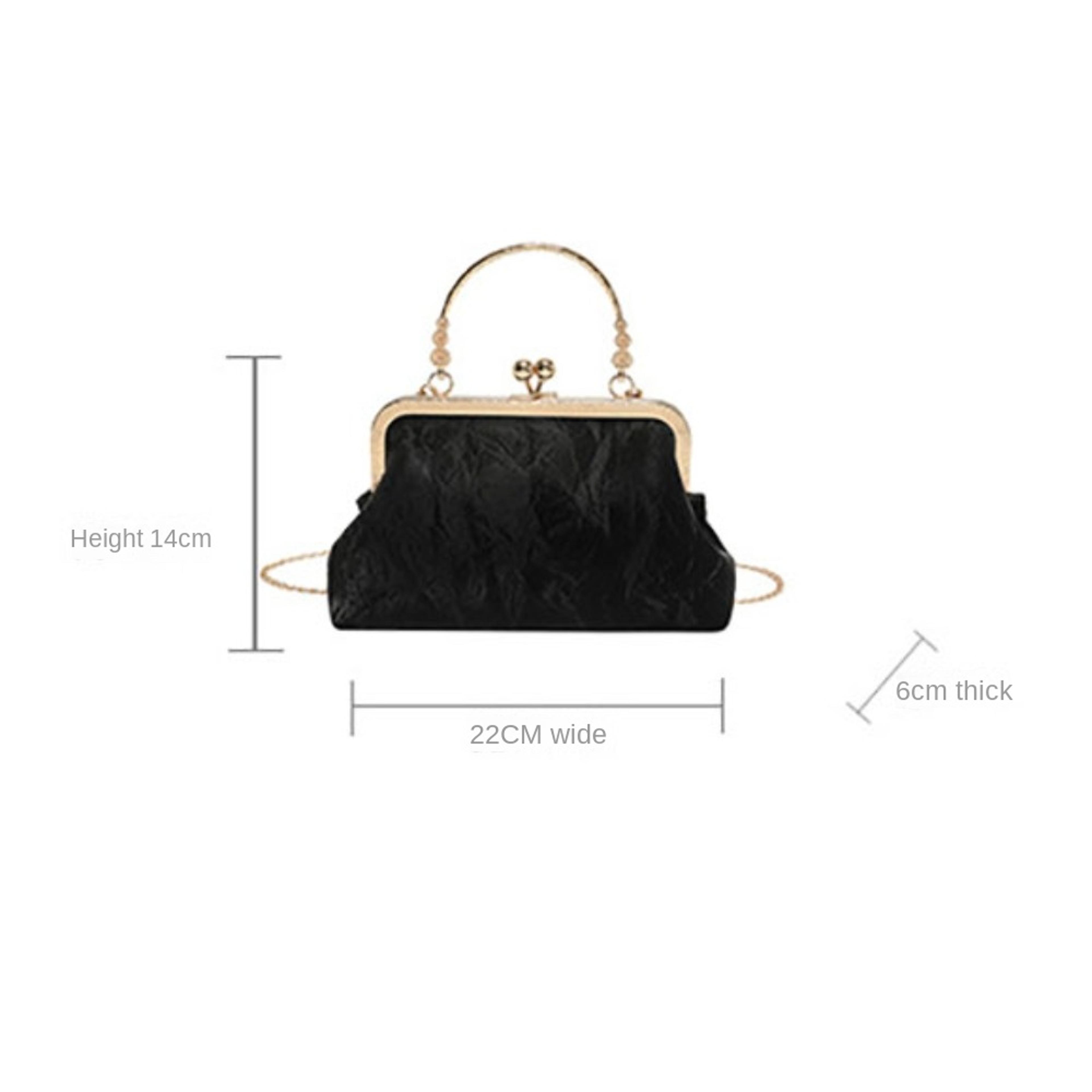 Elegant Fashion Purse Gold Velvet Clutch Bag French Vintage Luxury Bag Evening Handbag 5