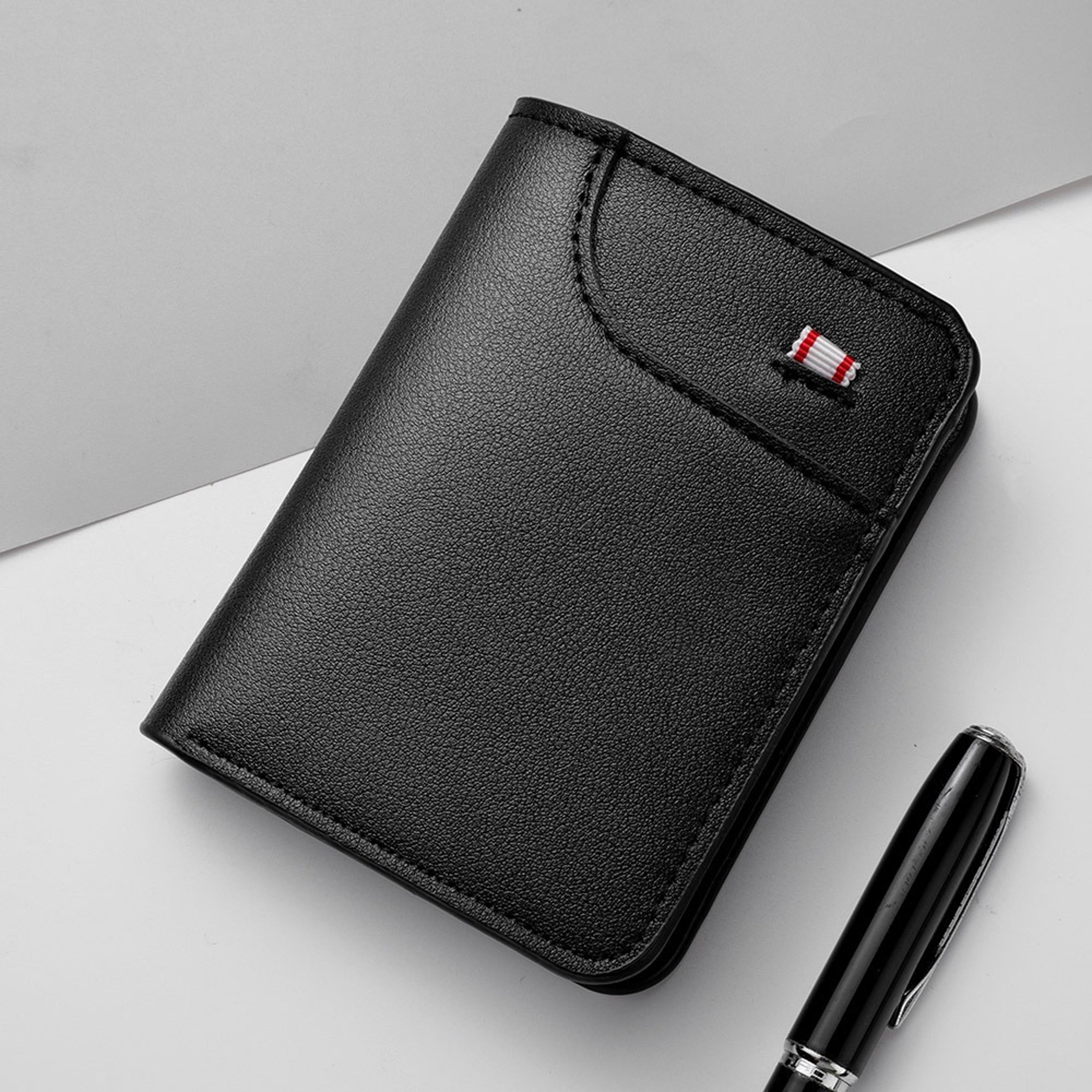 Multiple Pockets Mens Soft PU Leather Wallet Vintage Thin Card Holder 10