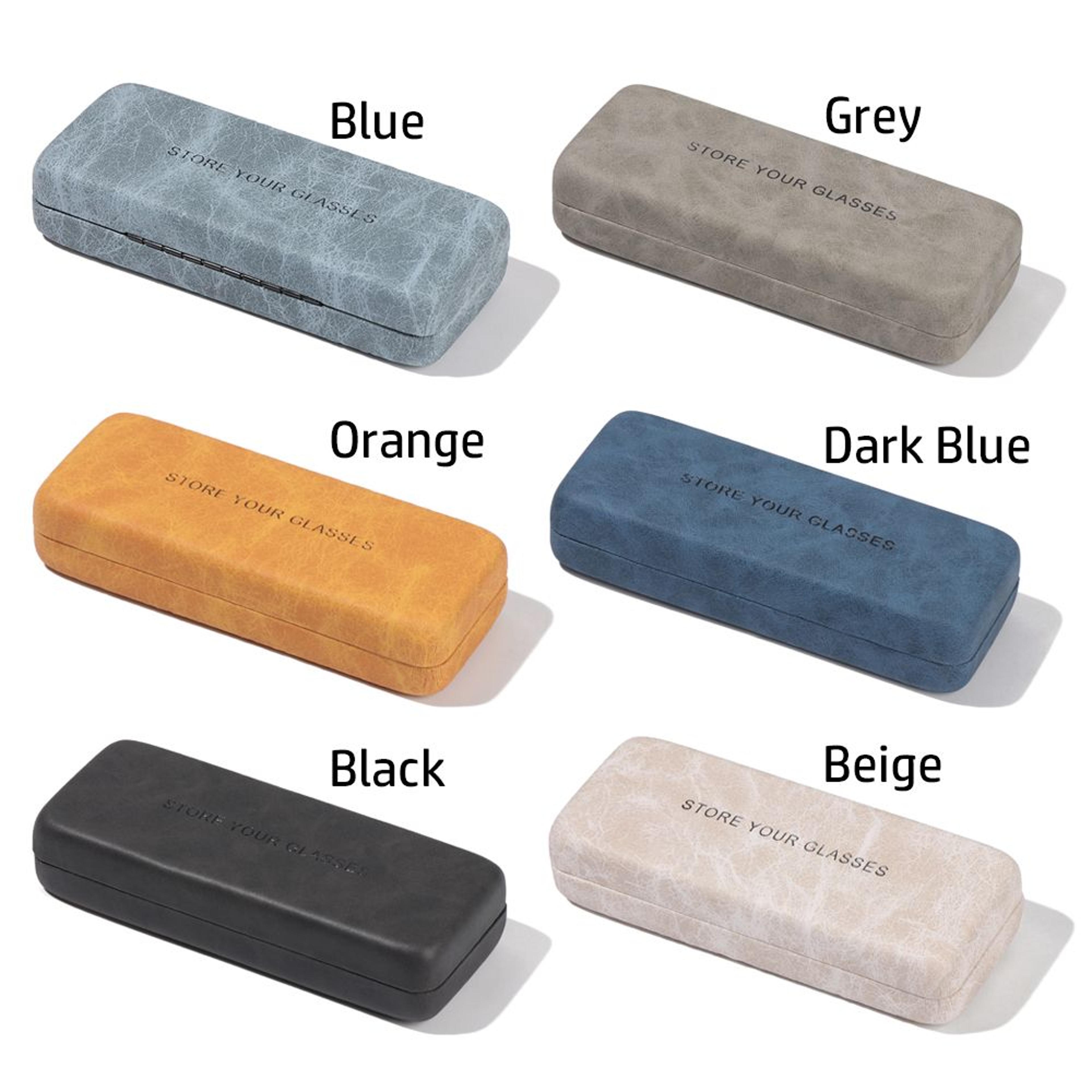Portable Retro Steel Leather Glasses Case Waterproof Hard Eyeglass Case Spectacle Case For Men Wome 4