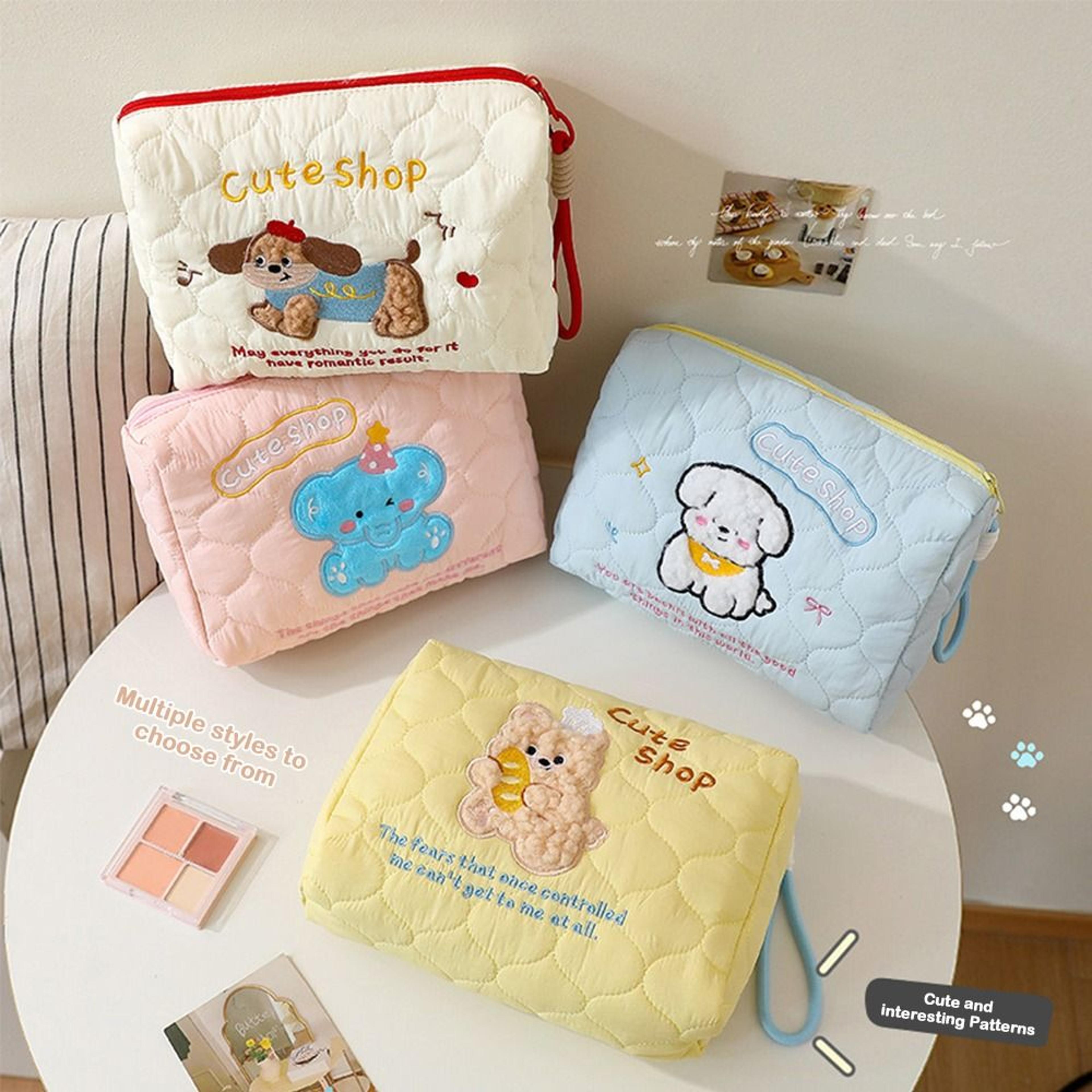 Large Capacity Makeup Bag Portable Cute Cartoon Dog Storage Bag Multifunctional Cosmetic Bag Travel 1