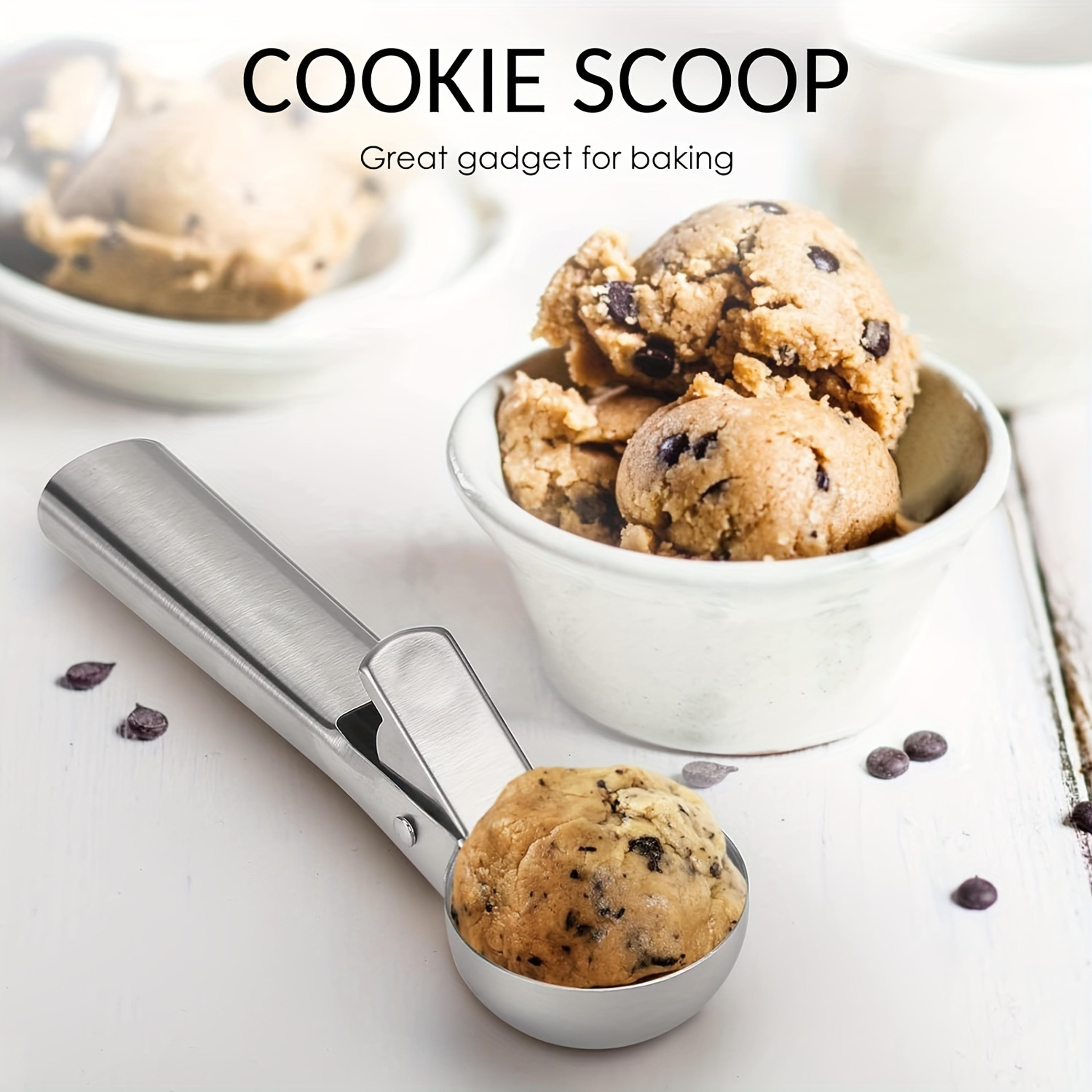 Stainless Steel Ice Cream Scoops DualPurpose Watermelon Spoon Fruit Ball Scoop Tool 4