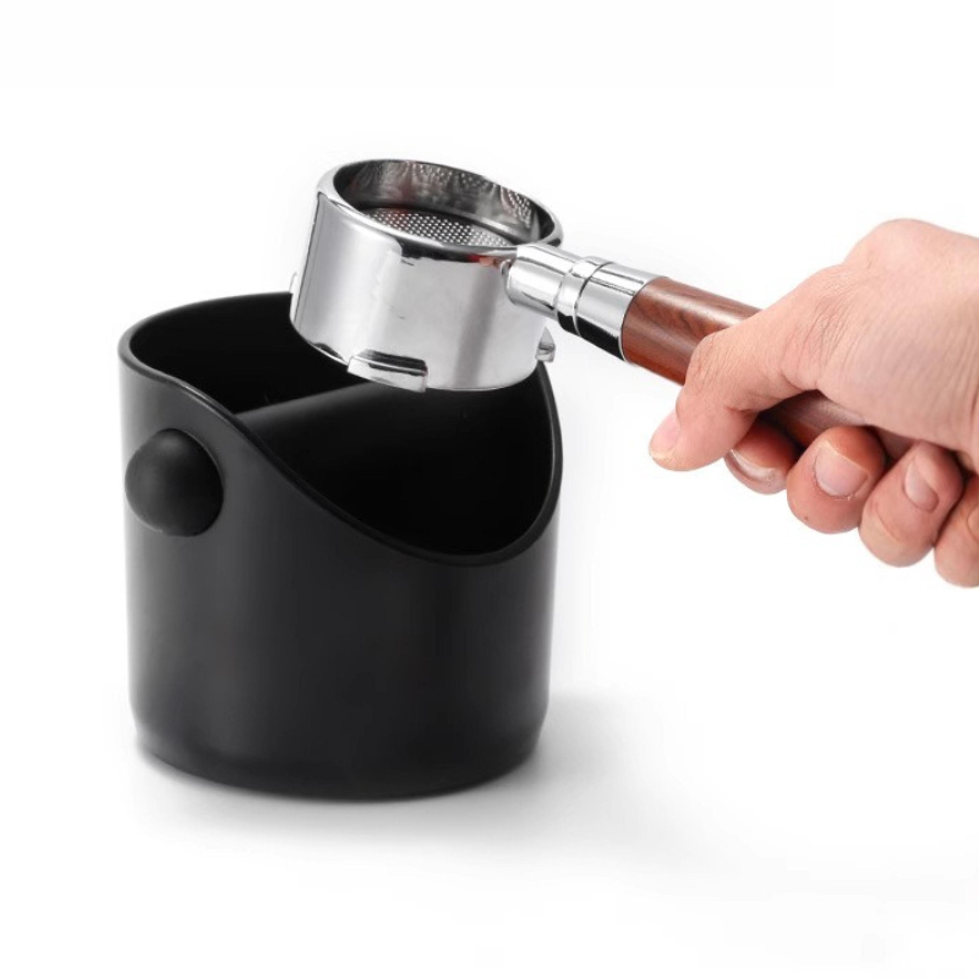 Mini Anti Slip Coffee Knock Box ShockAbsorbent Espresso Grounds Waste Bin Cafe Barista Tools 0