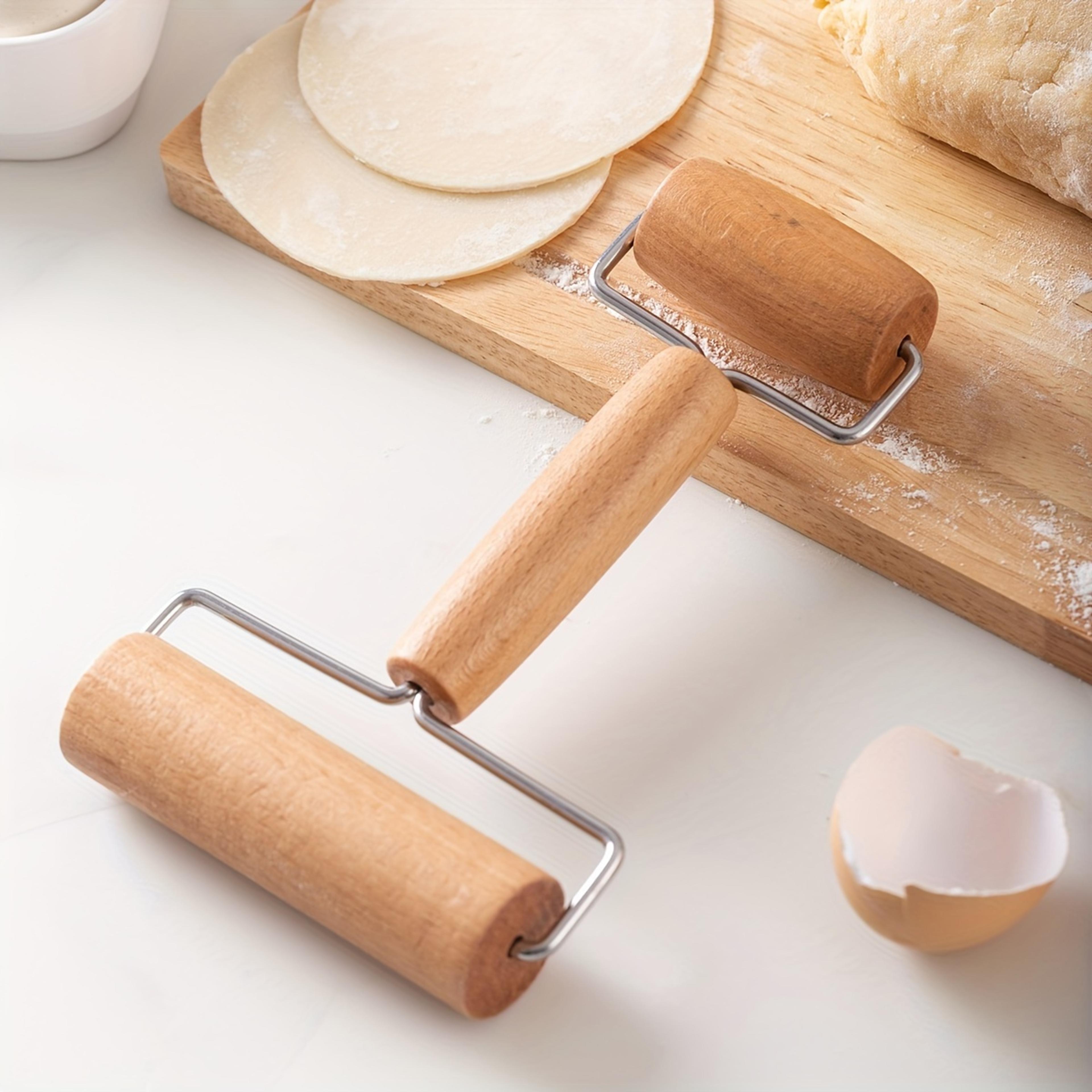 Double Dough Roller For Pottery Ceramic Polymer Clay Wooden Roller For Diamond Rhinestone Embroider 1