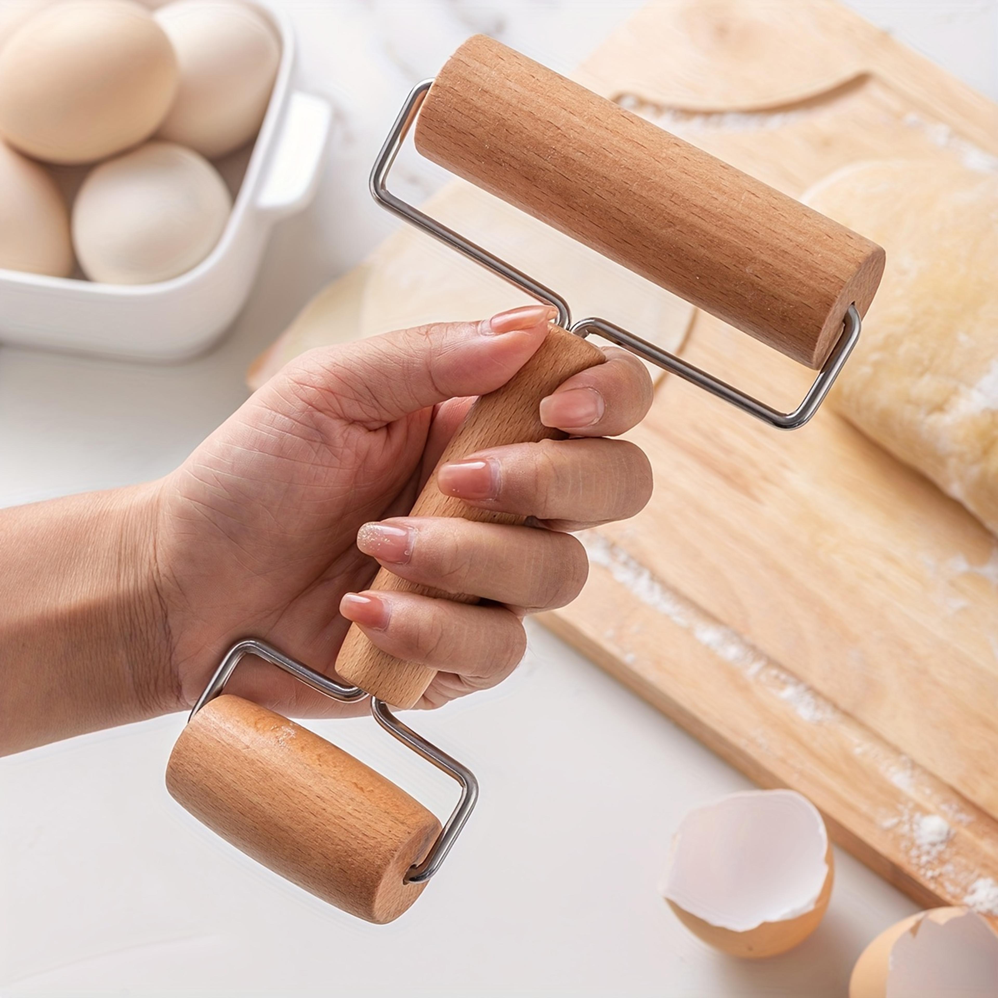 Double Dough Roller For Pottery Ceramic Polymer Clay Wooden Roller For Diamond Rhinestone Embroider 2