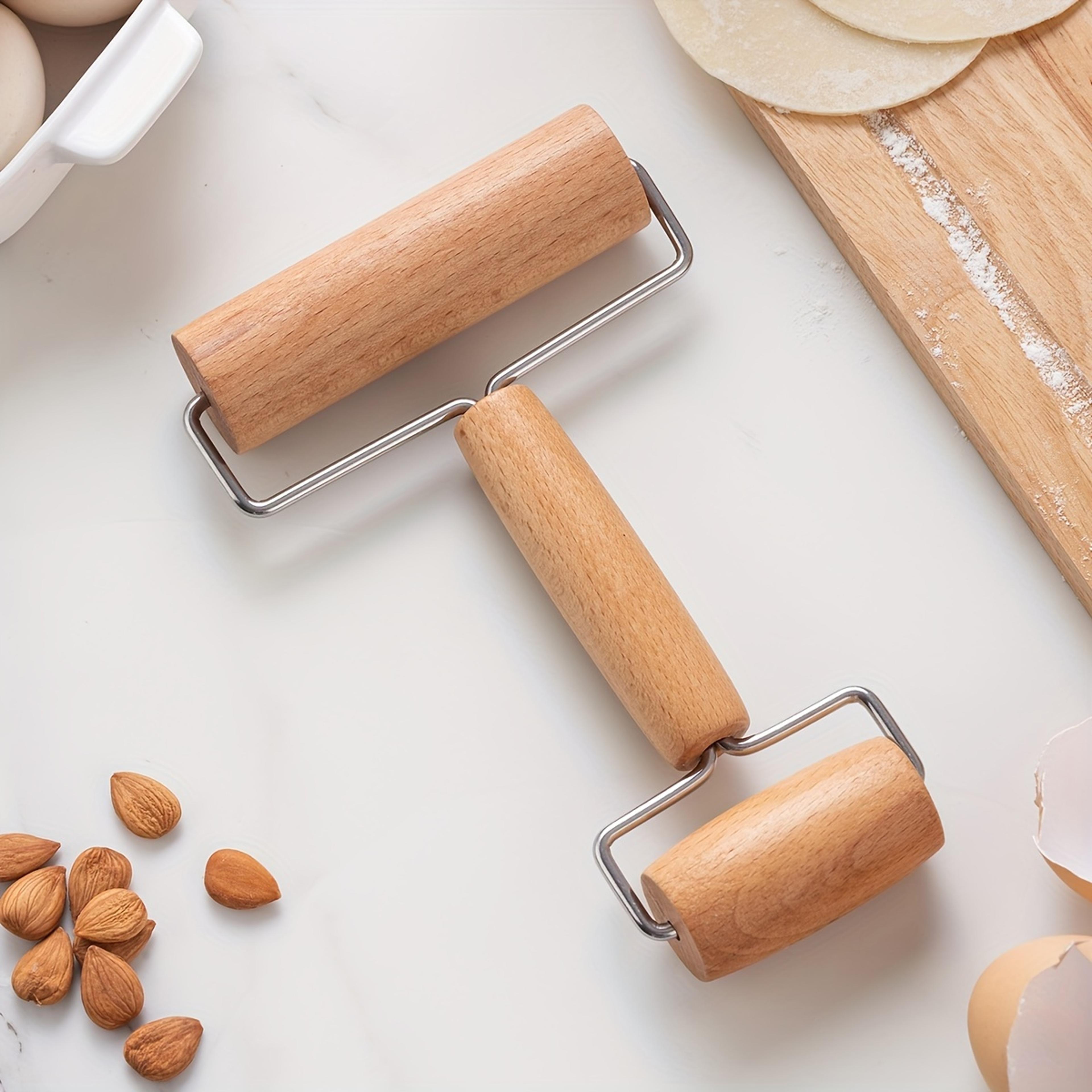 Double Dough Roller For Pottery Ceramic Polymer Clay Wooden Roller For Diamond Rhinestone Embroider 3