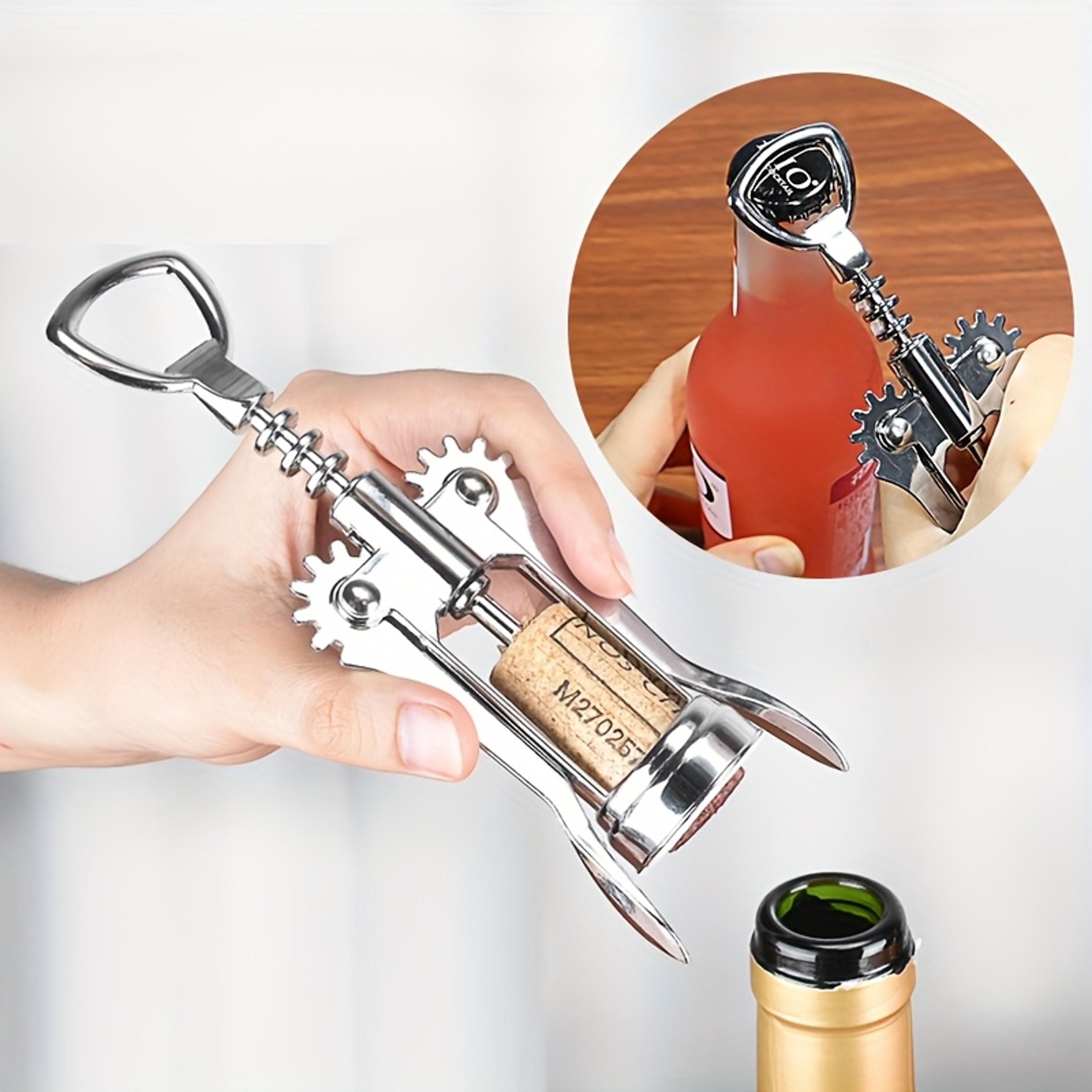 Wine Opener Stainless Steel Red Wine Opener Wing Type Corkscrew For Easy Bottle Opening 0