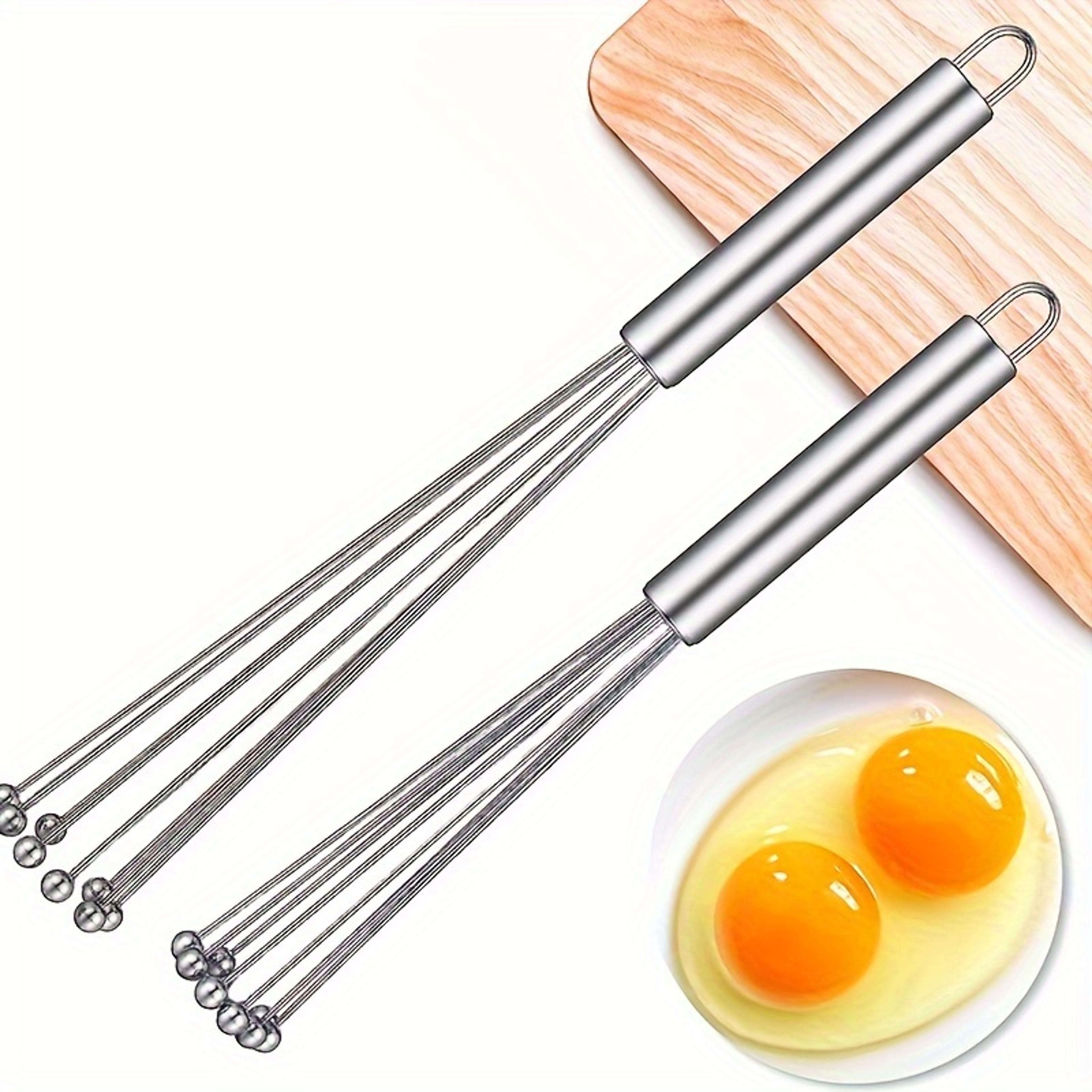 Stainless Steel Ball Whisk Kitchen Whisk Egg Beater For Blending Cooking Baking Tool 1