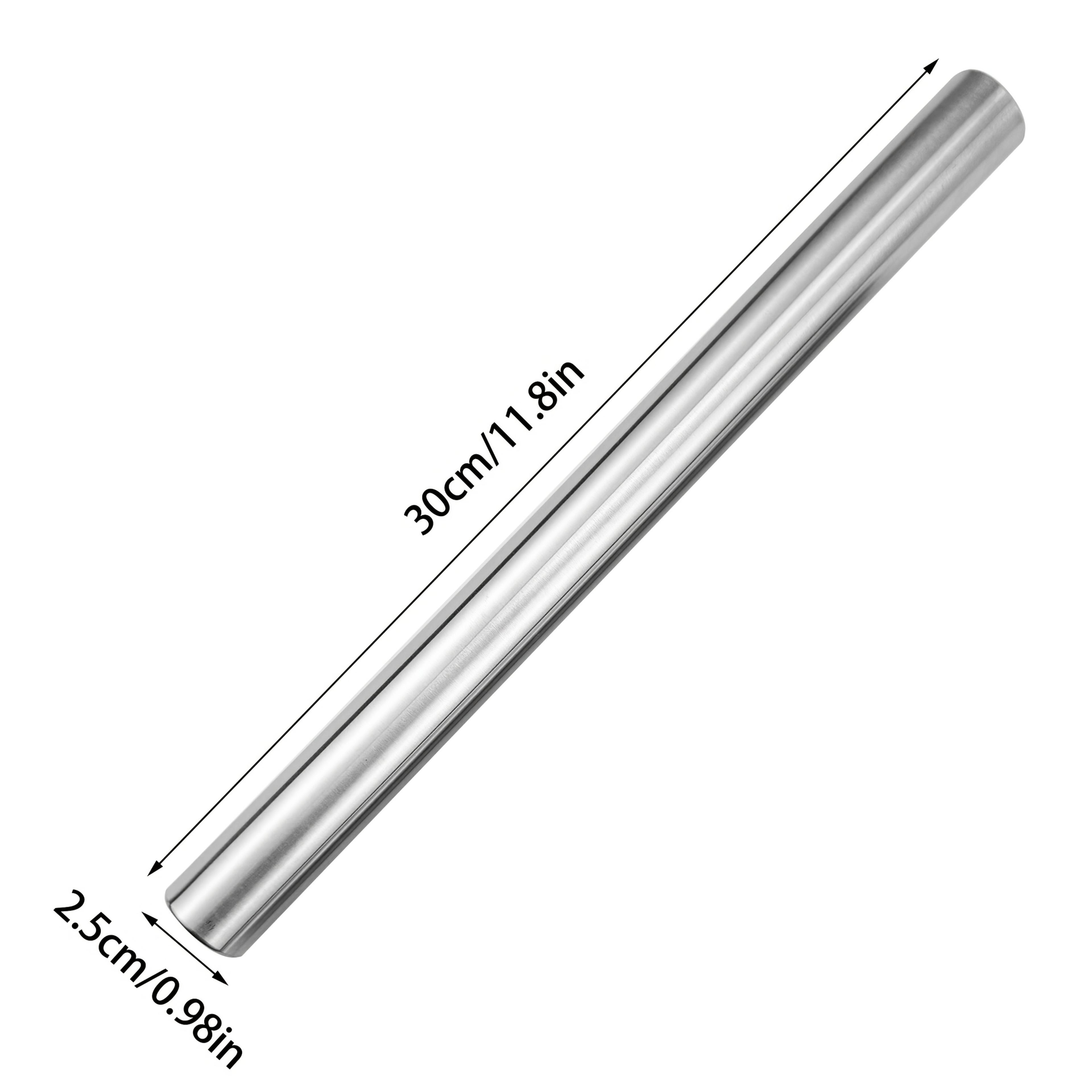 Stainless Steel Rolling Pin Nonstick Dough Roller For Pizza Noodles Cookie Making 5