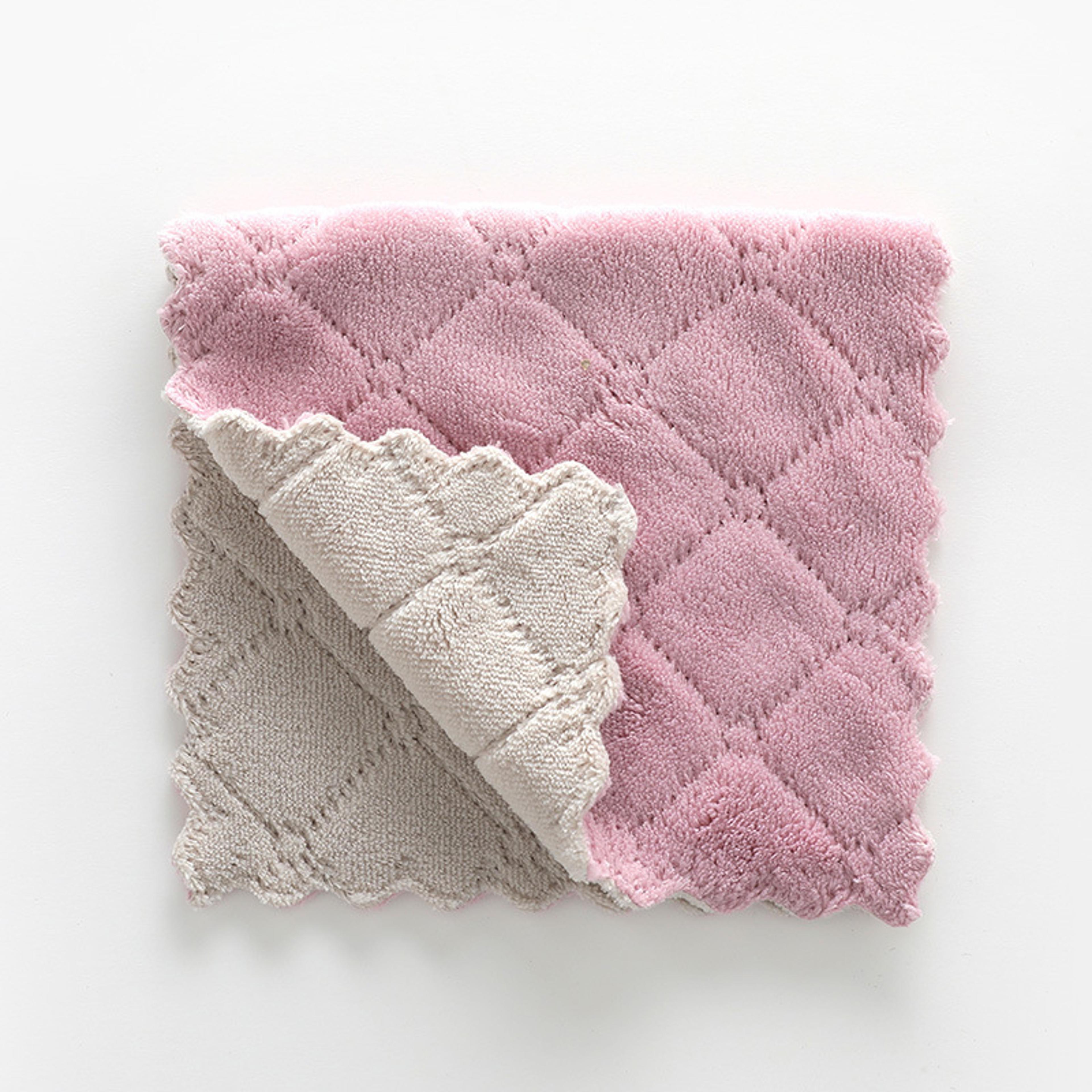 Glass Window Dish Cleaning Cloth Microfiber Kitchen Towel AntiGrease Wiping Rag Absorbent Fish Scal 6
